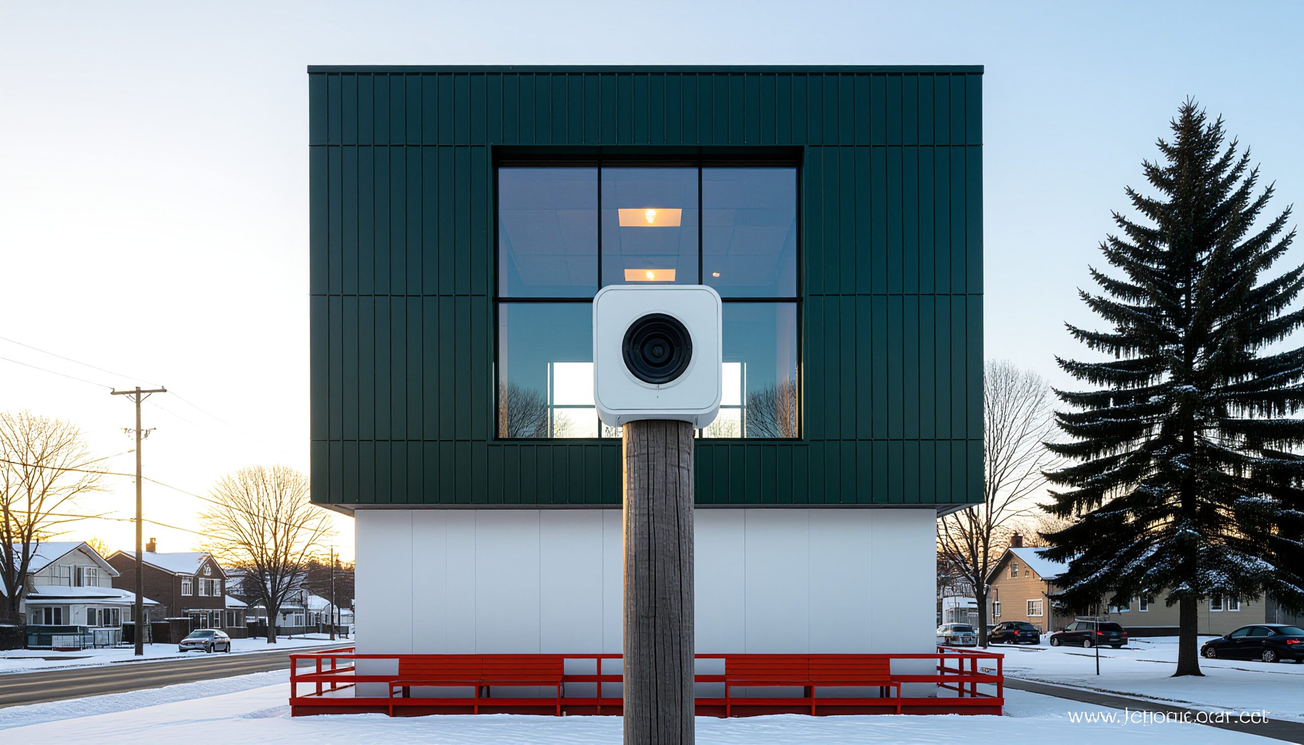 Modern Architecture in Urban Winter