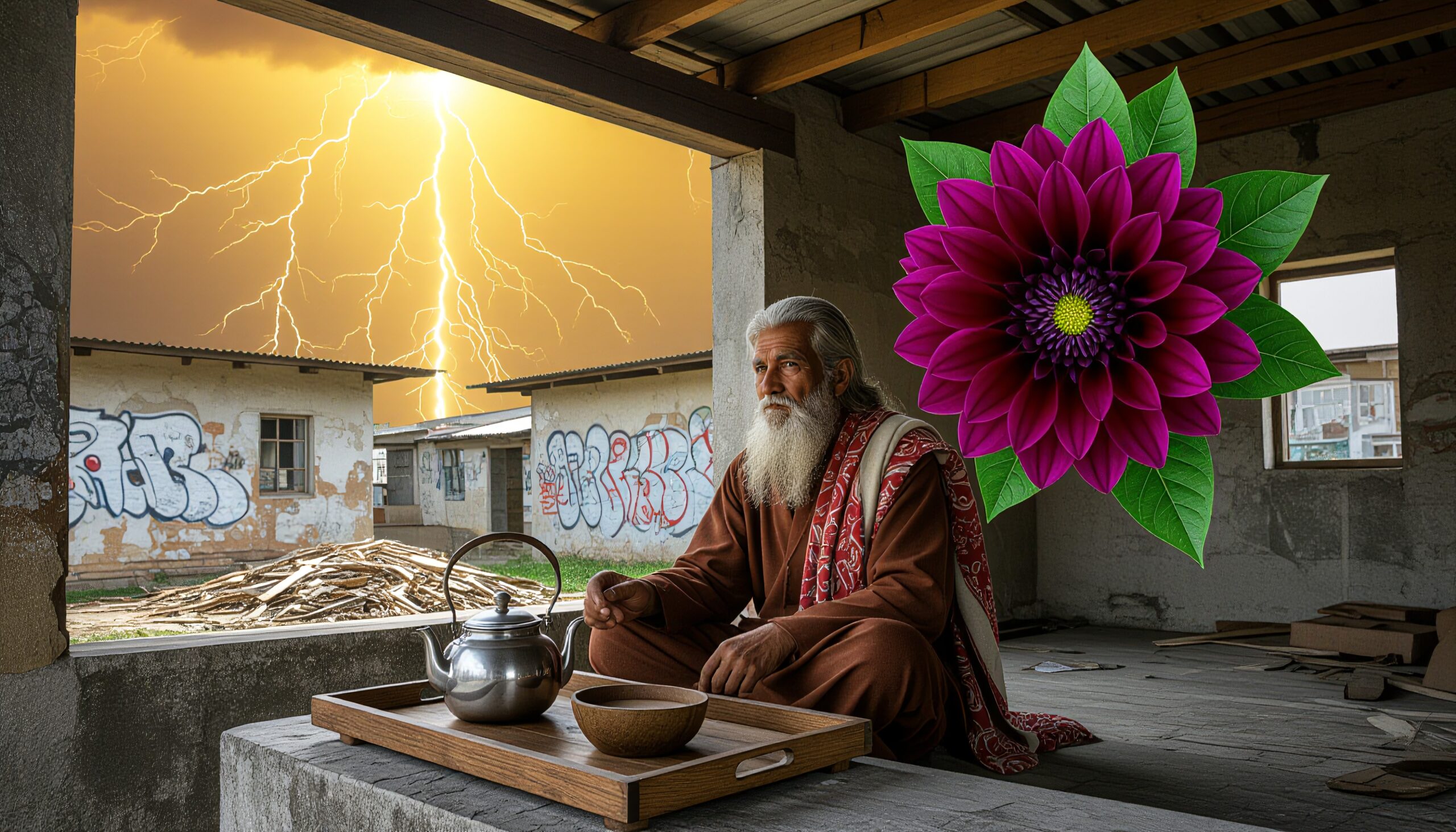 Serene Antithesis Urban and Natural