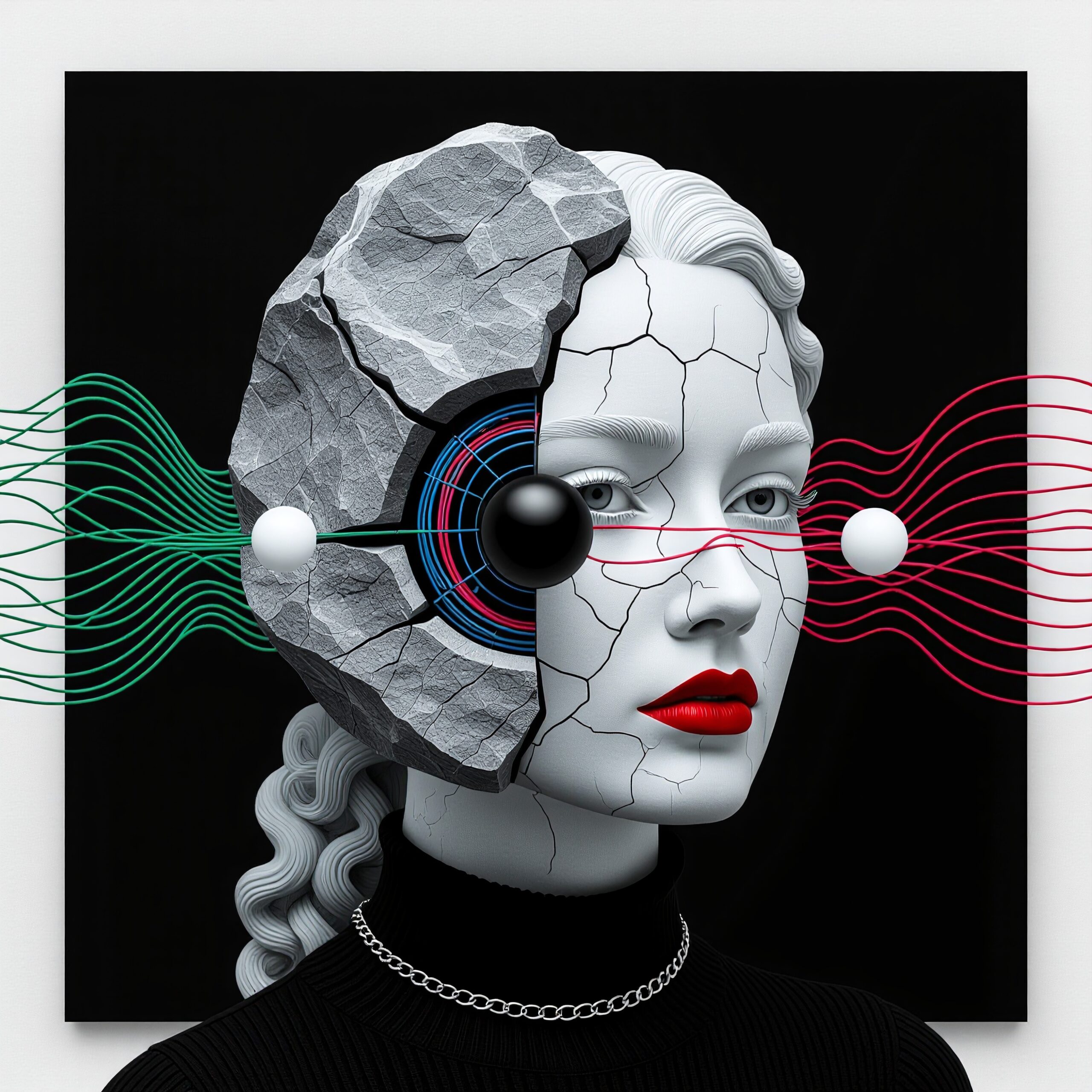 Surreal Fusion of Nature and Technology