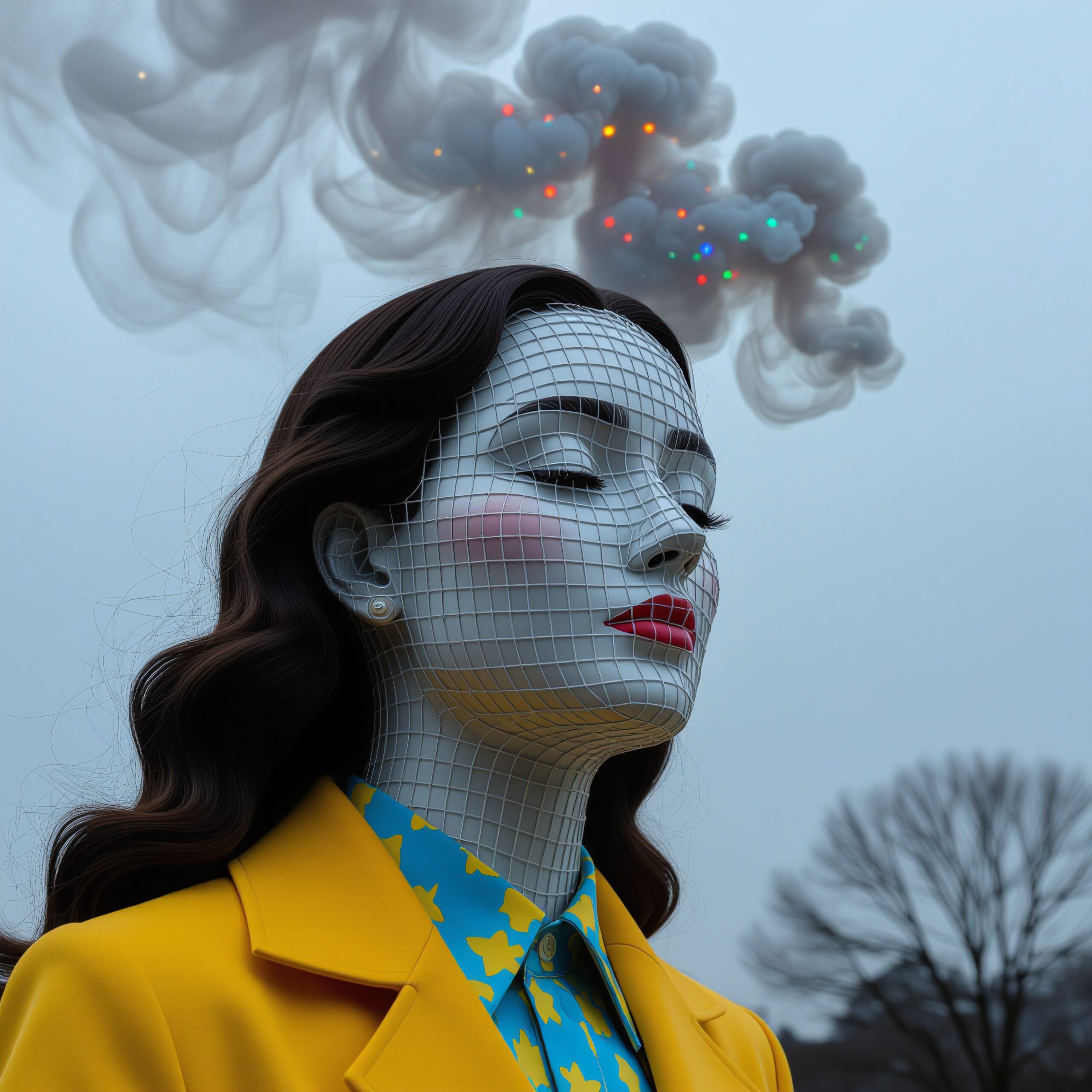 Surreal Blend of Nature and Technology