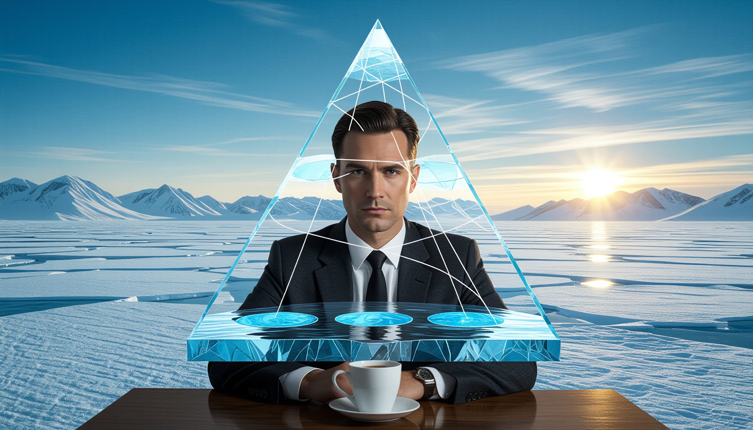 Surreal Corporate Fusion in Ice