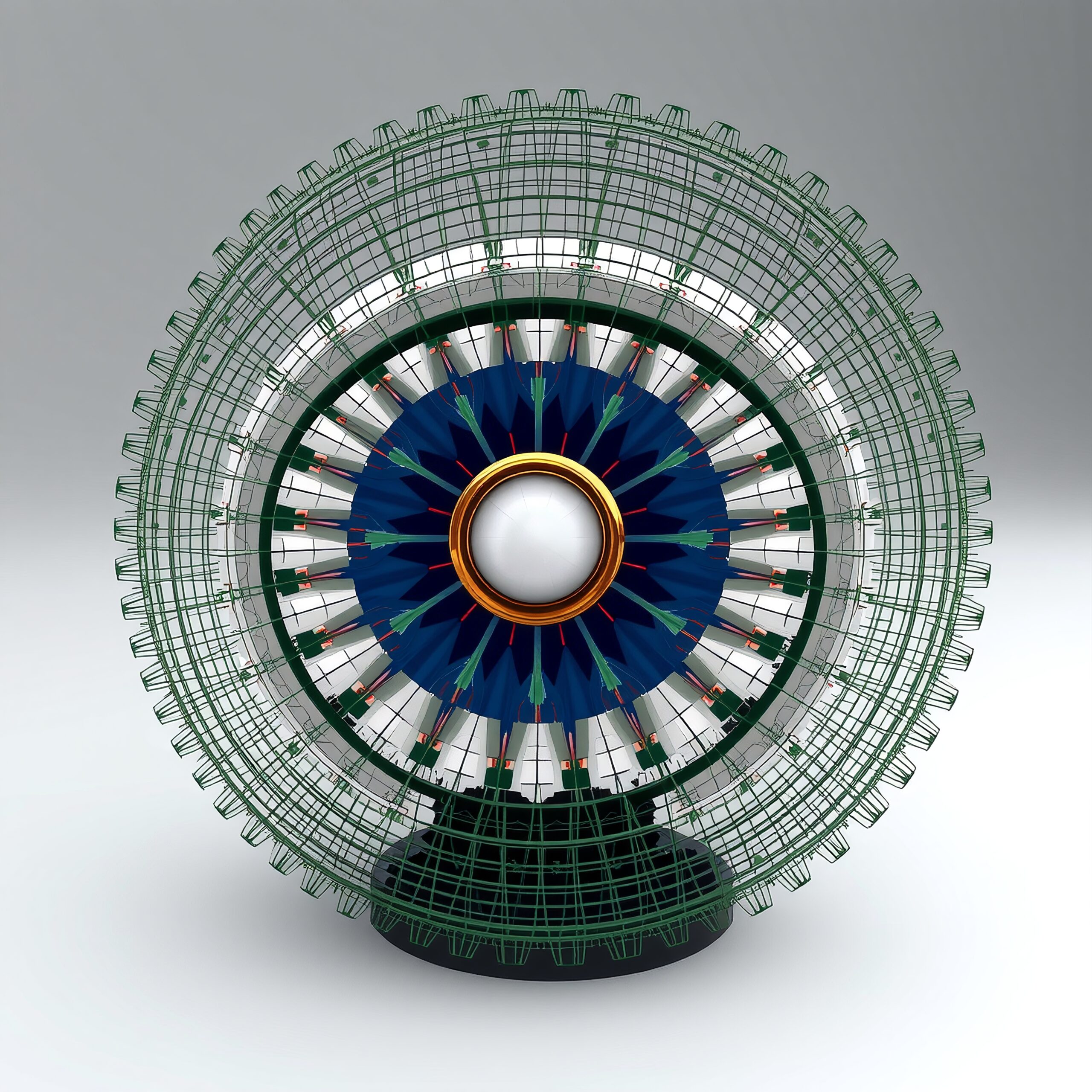 Intricate Geometric Pattern Wheel