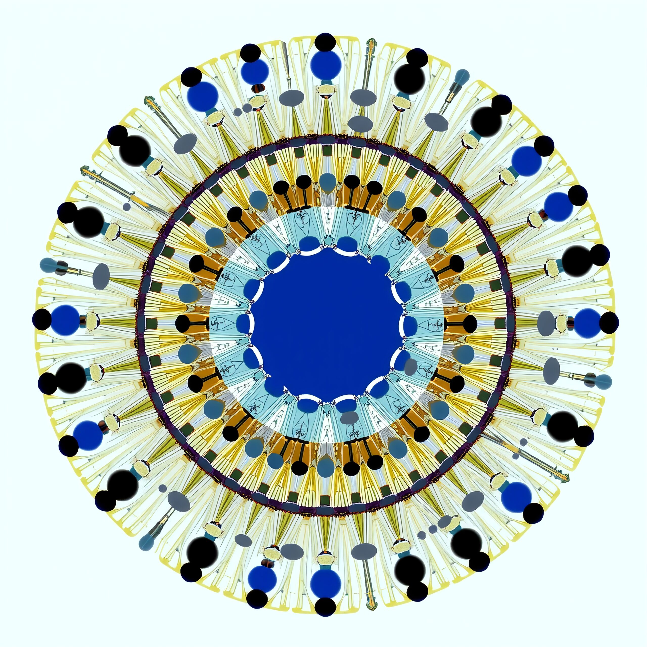 Intricate Mandala with Geometric Patterns