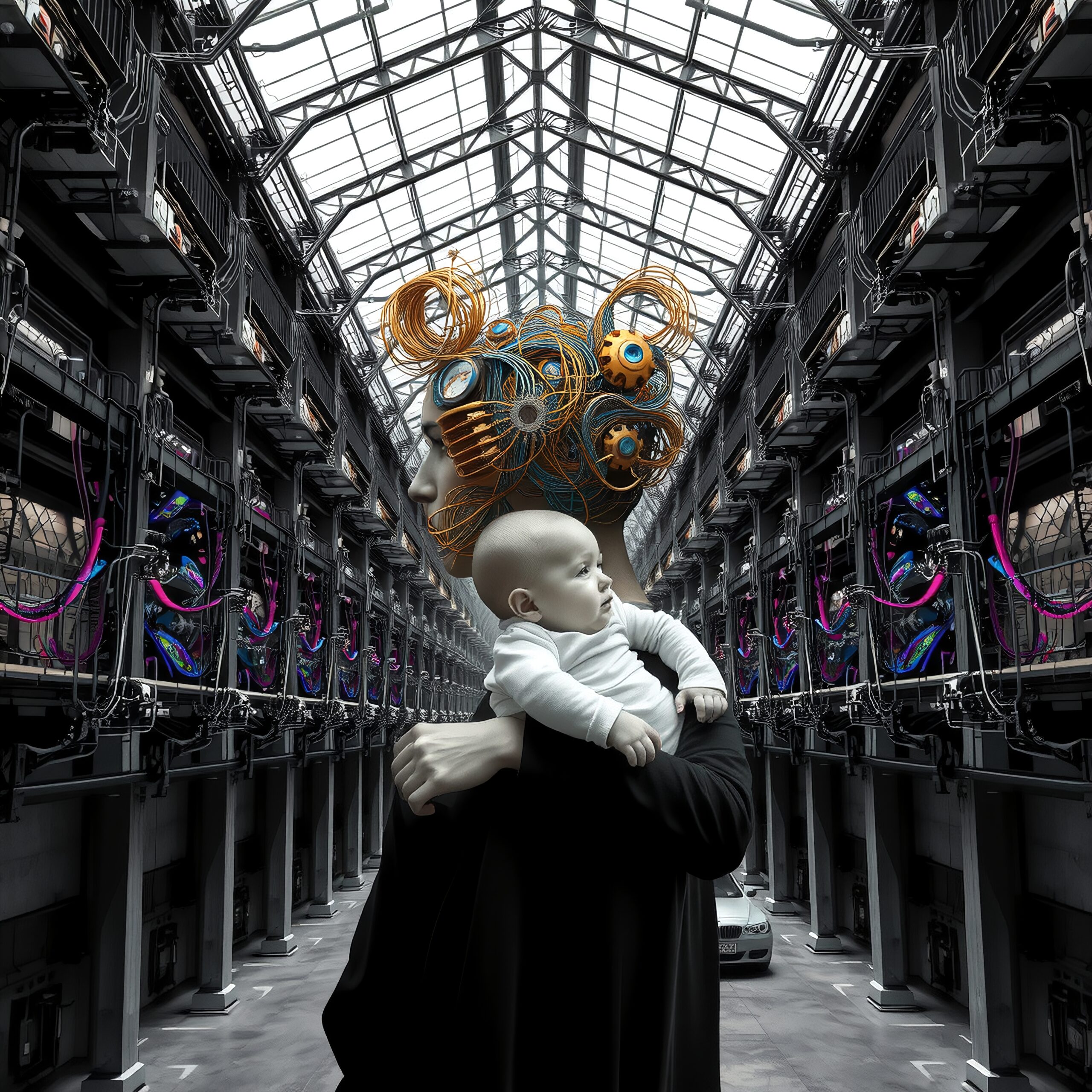 Futuristic Parent and Child Connection