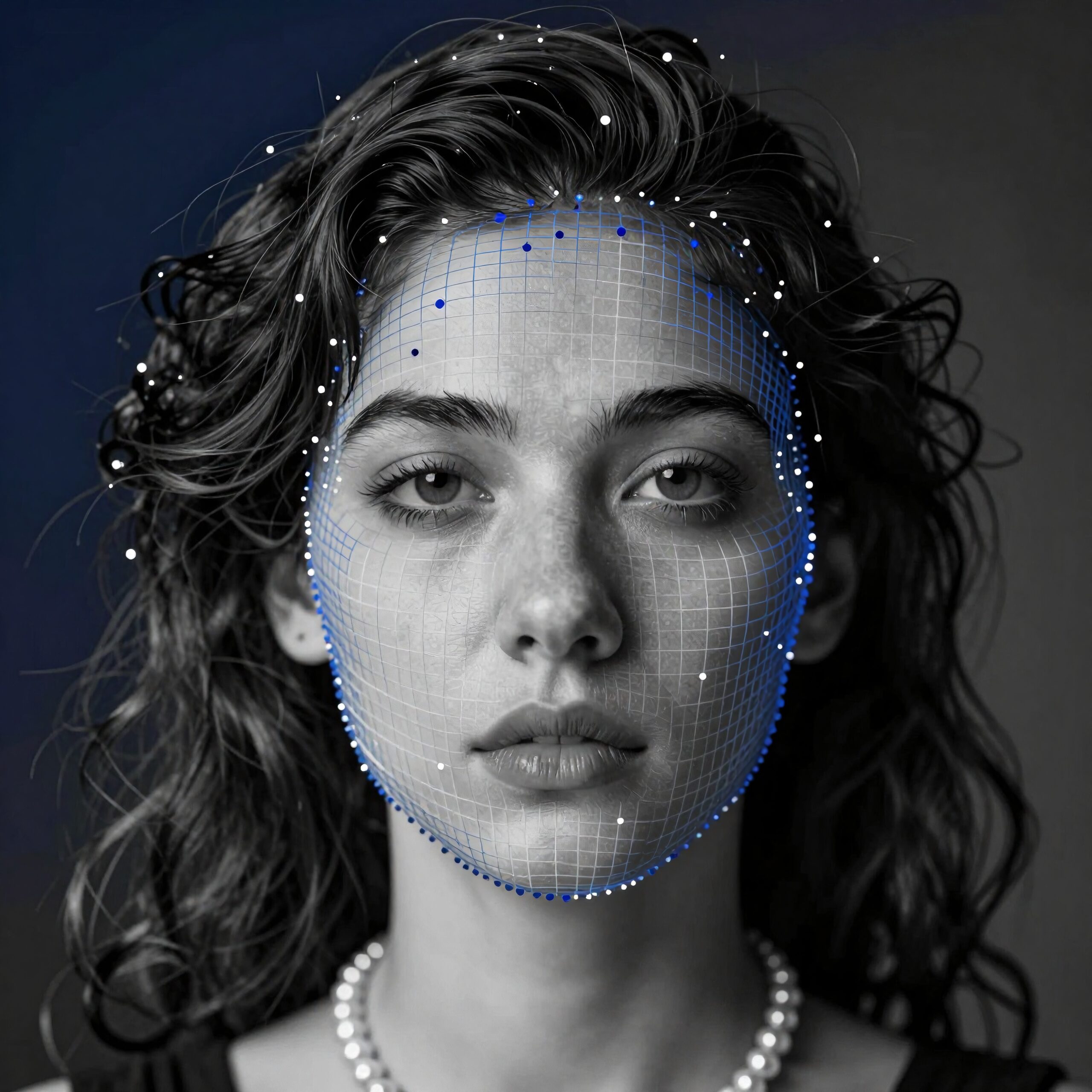 Face and Technology Art Fusion