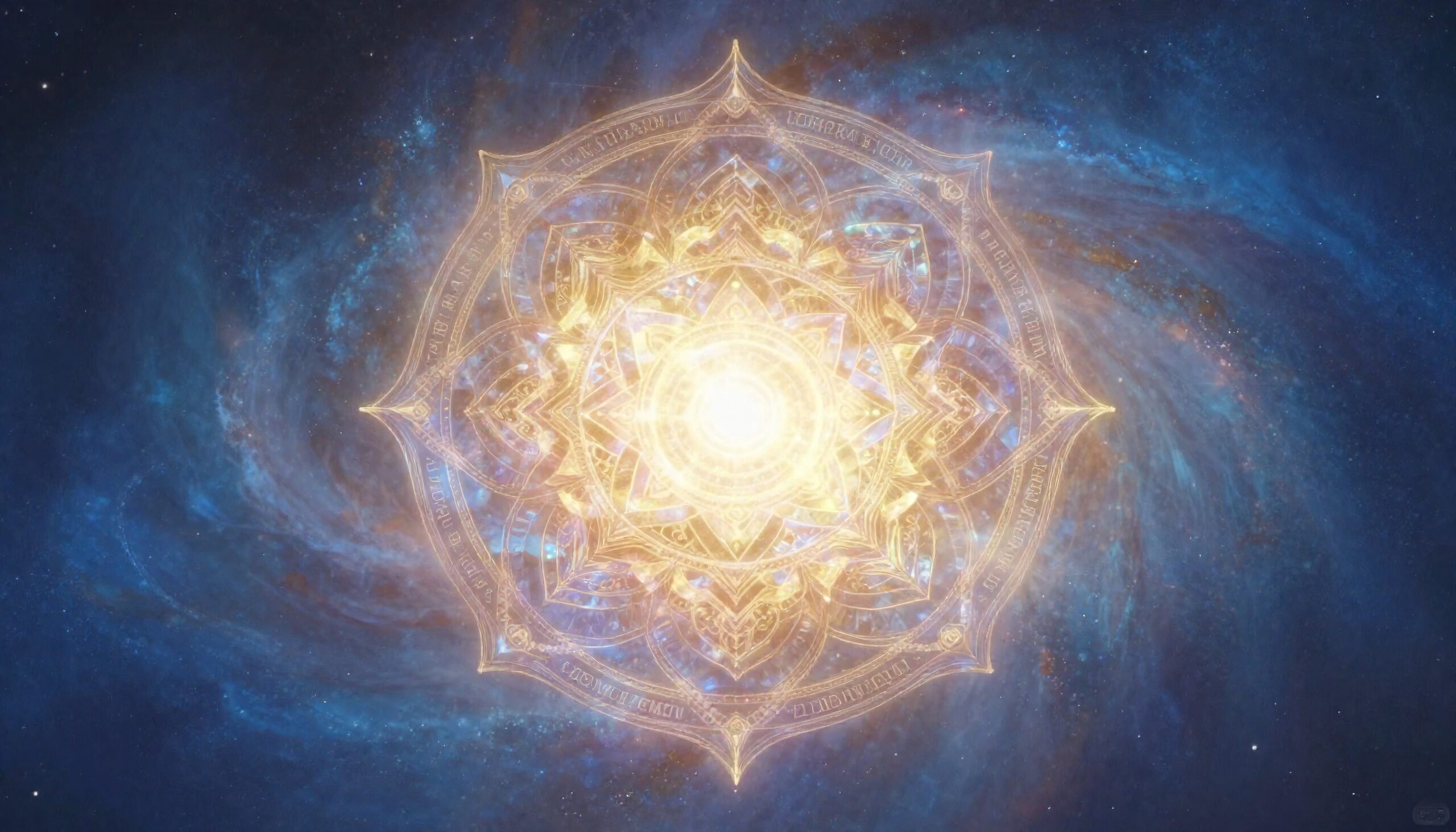 Ethereal Cosmic Mandala Illumination