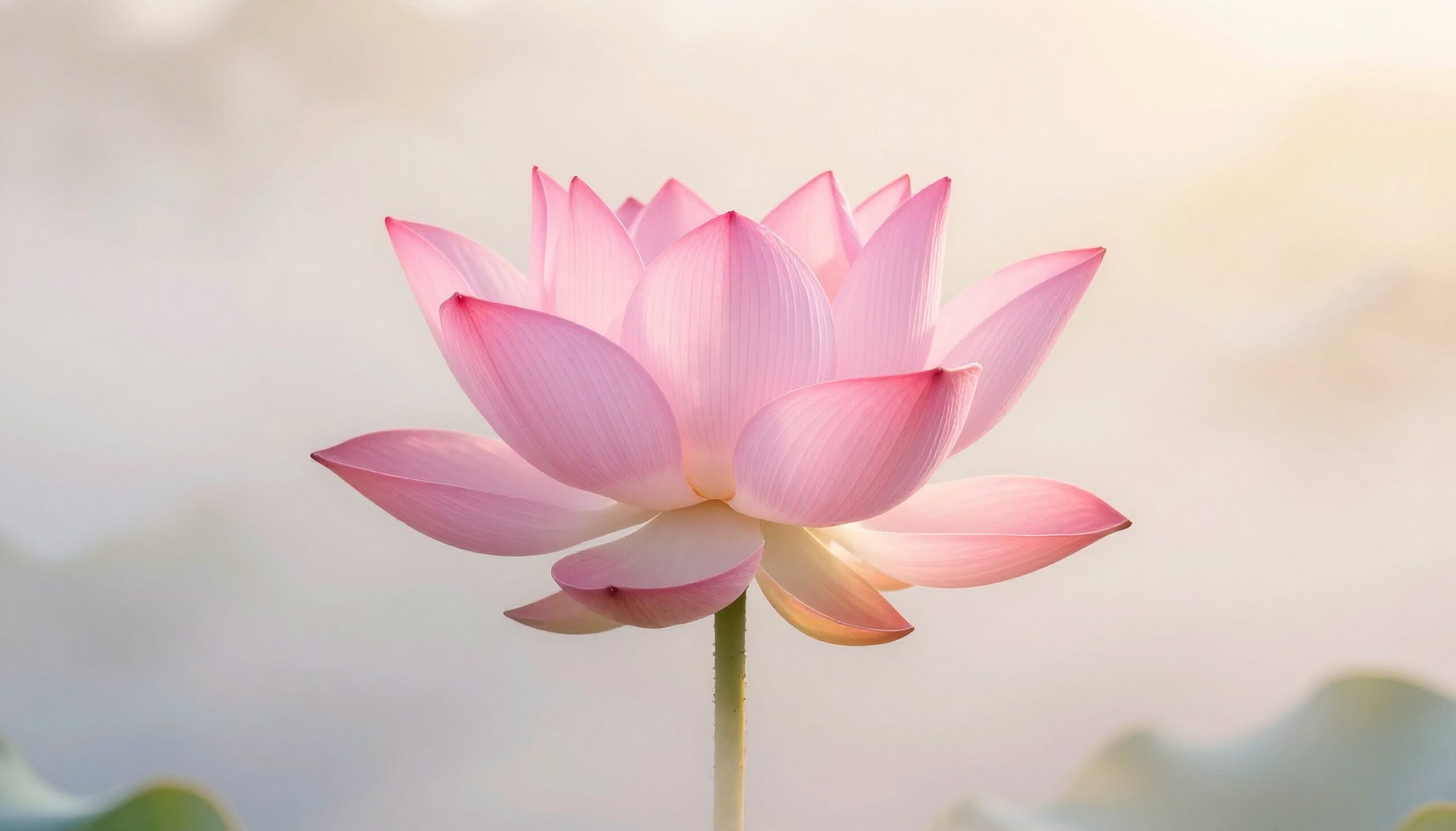 Serene Pink Lotus Blossom