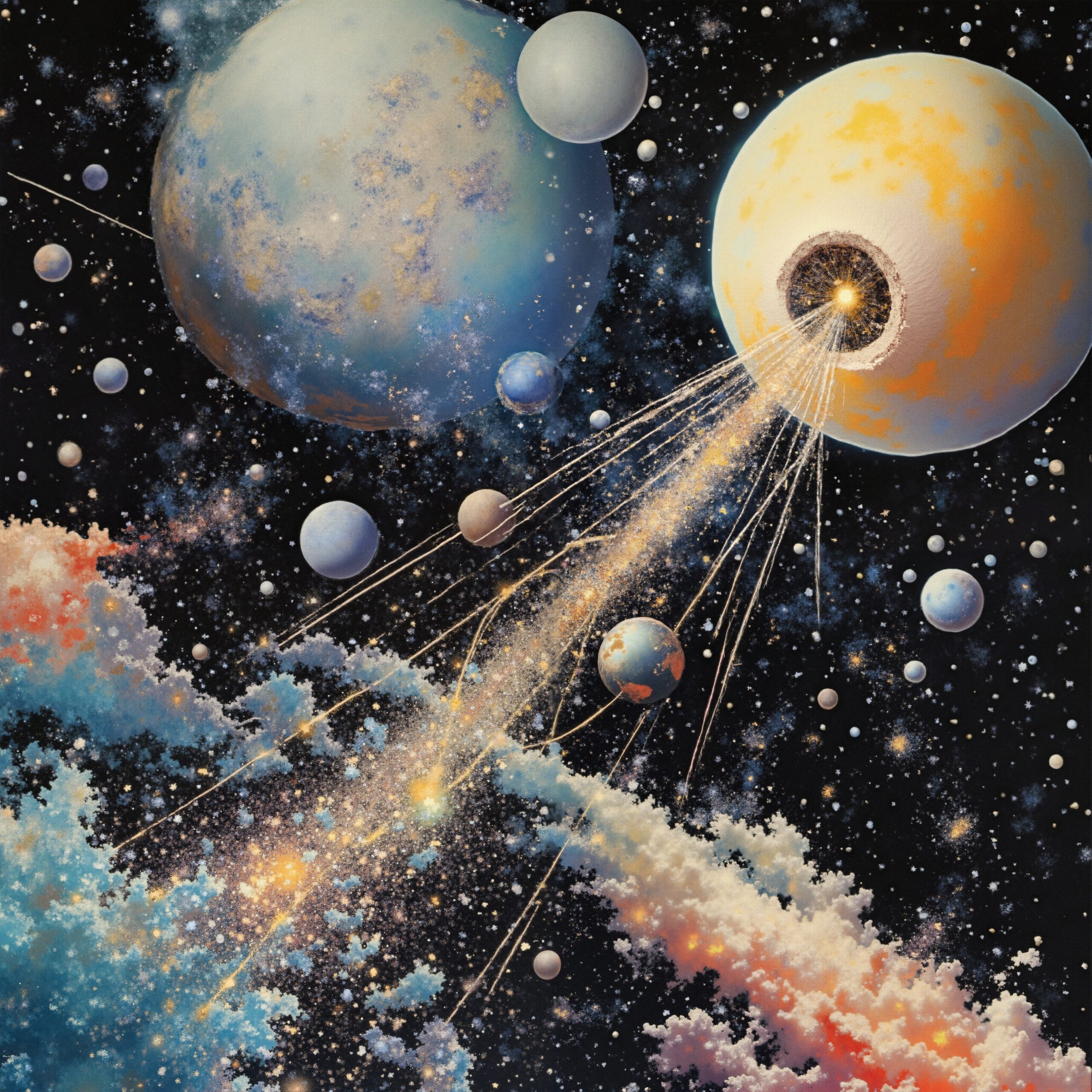 Cosmic Symphony of Celestial Bodies