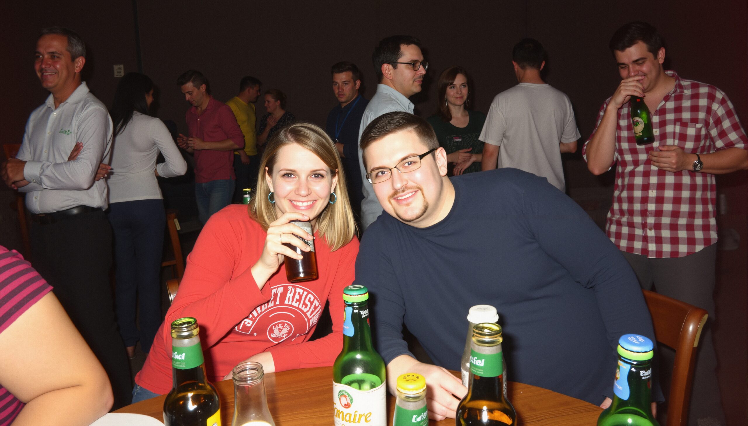 Casual Gathering with Friends and Drinks