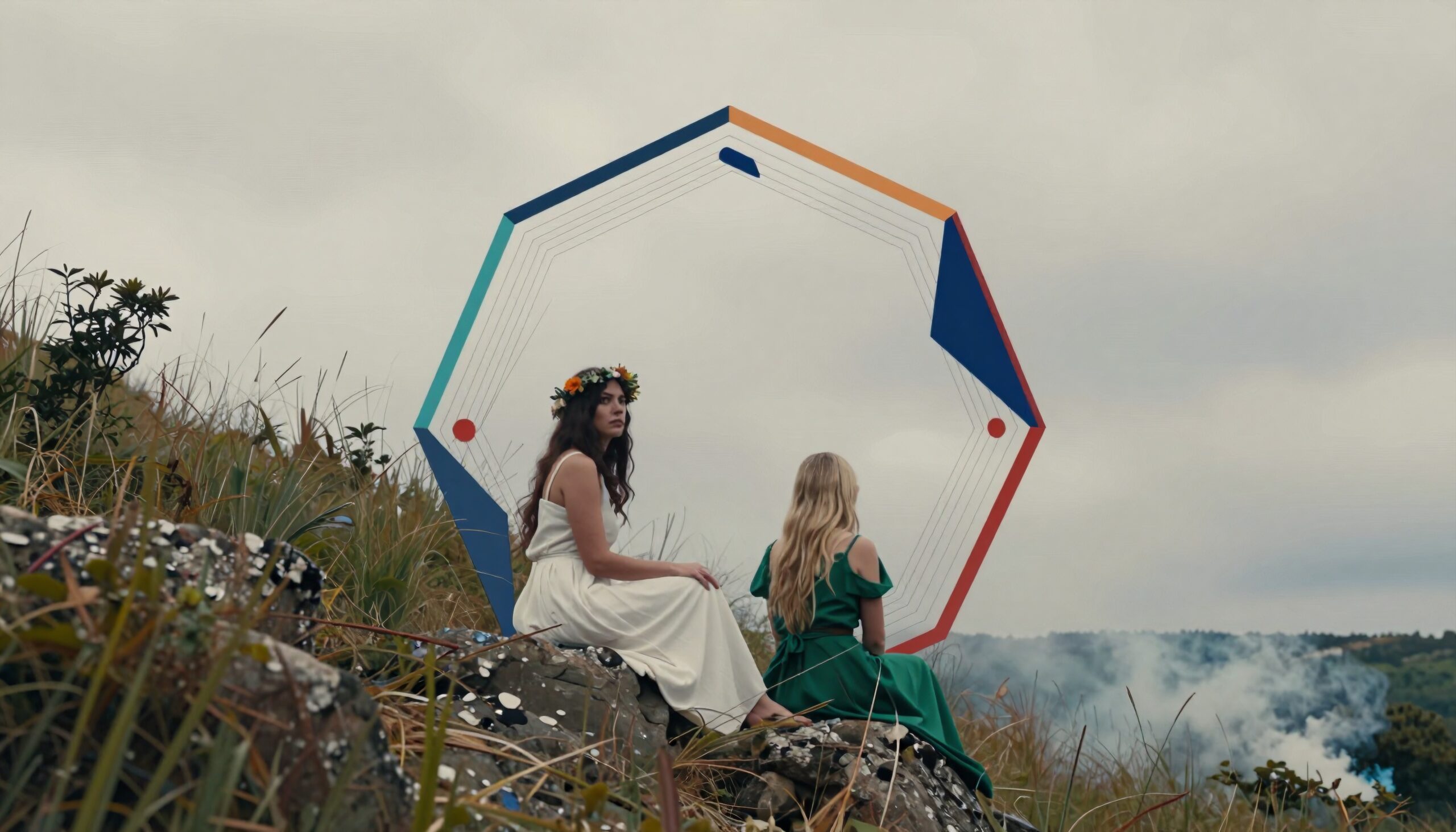 Colorful Geometric Art in Nature