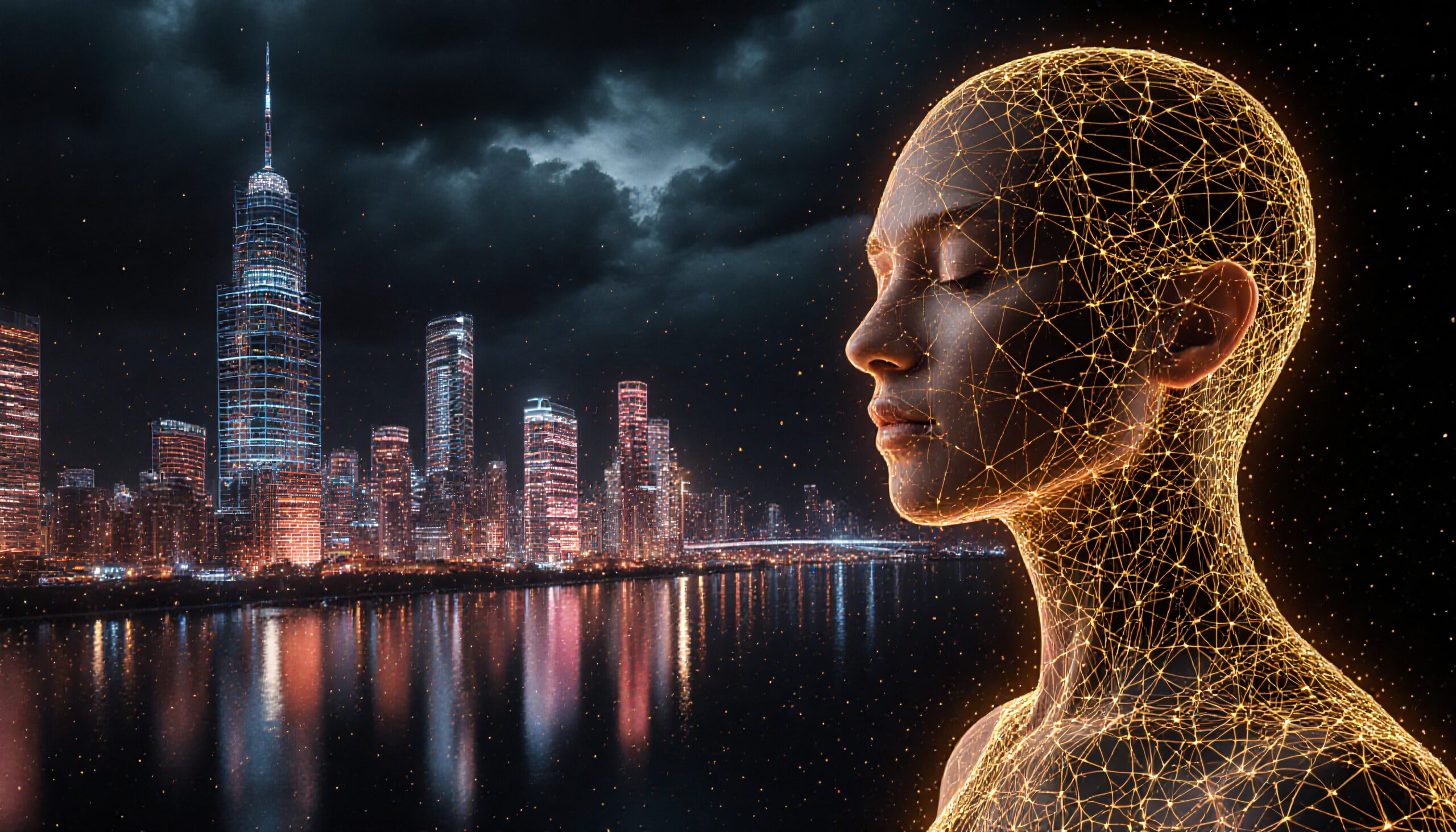 Digital Harmony in Modern Cityscape