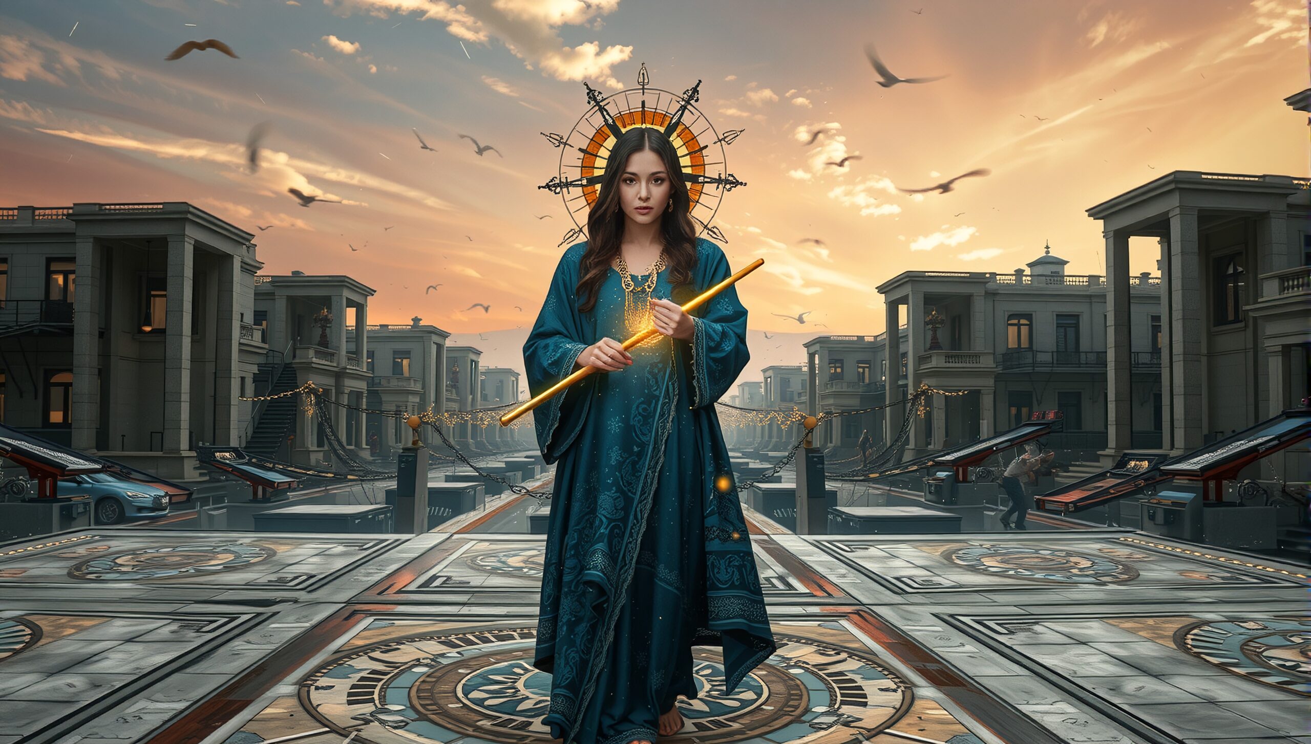 Celestial Woman in Grand City