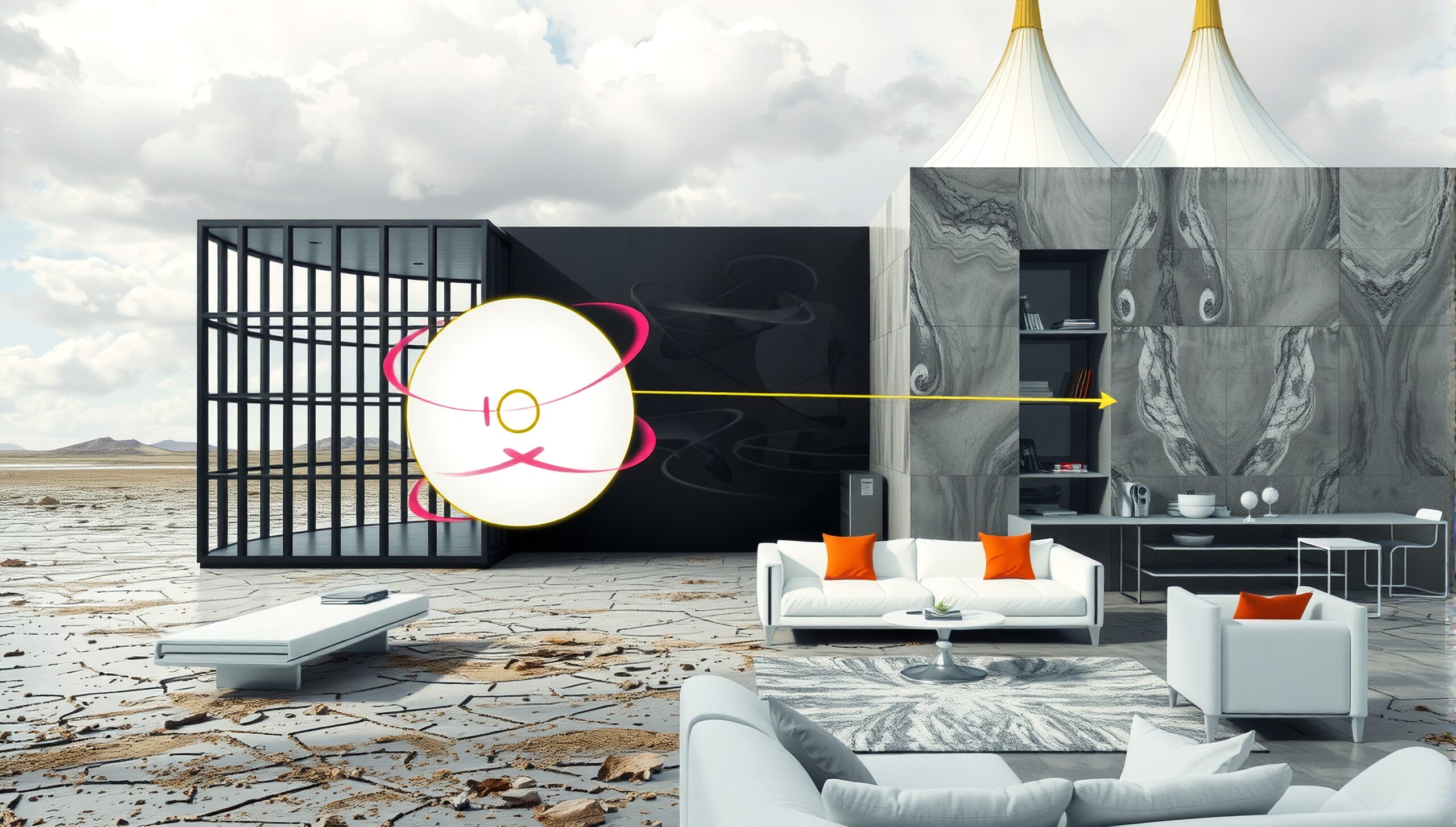 Modern Design Meets Futuristic Landscape