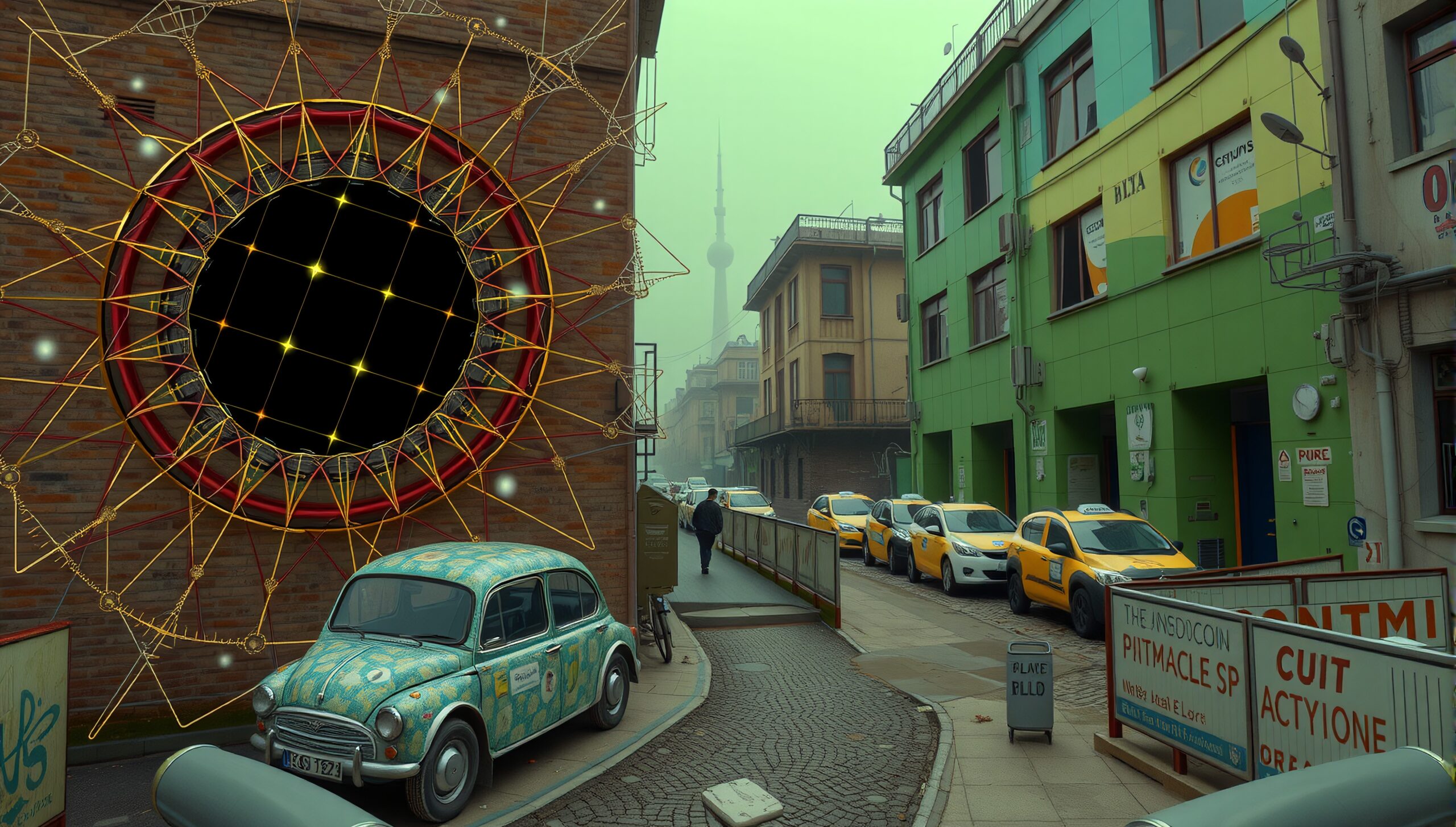 Futuristic Urban Street Scene