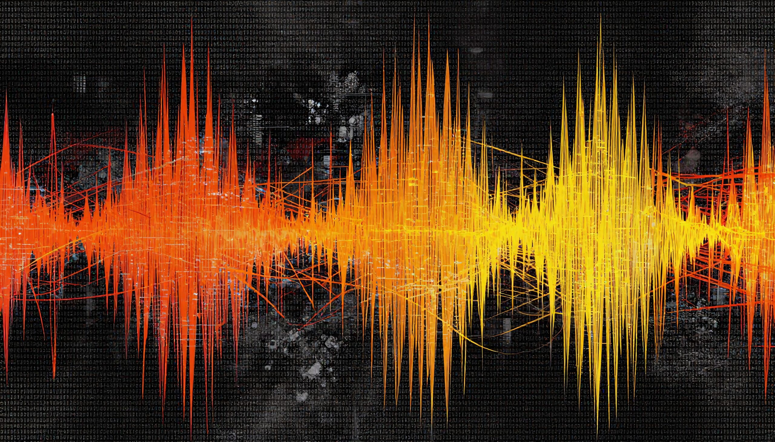 Colorful Digital Soundwave Visualization