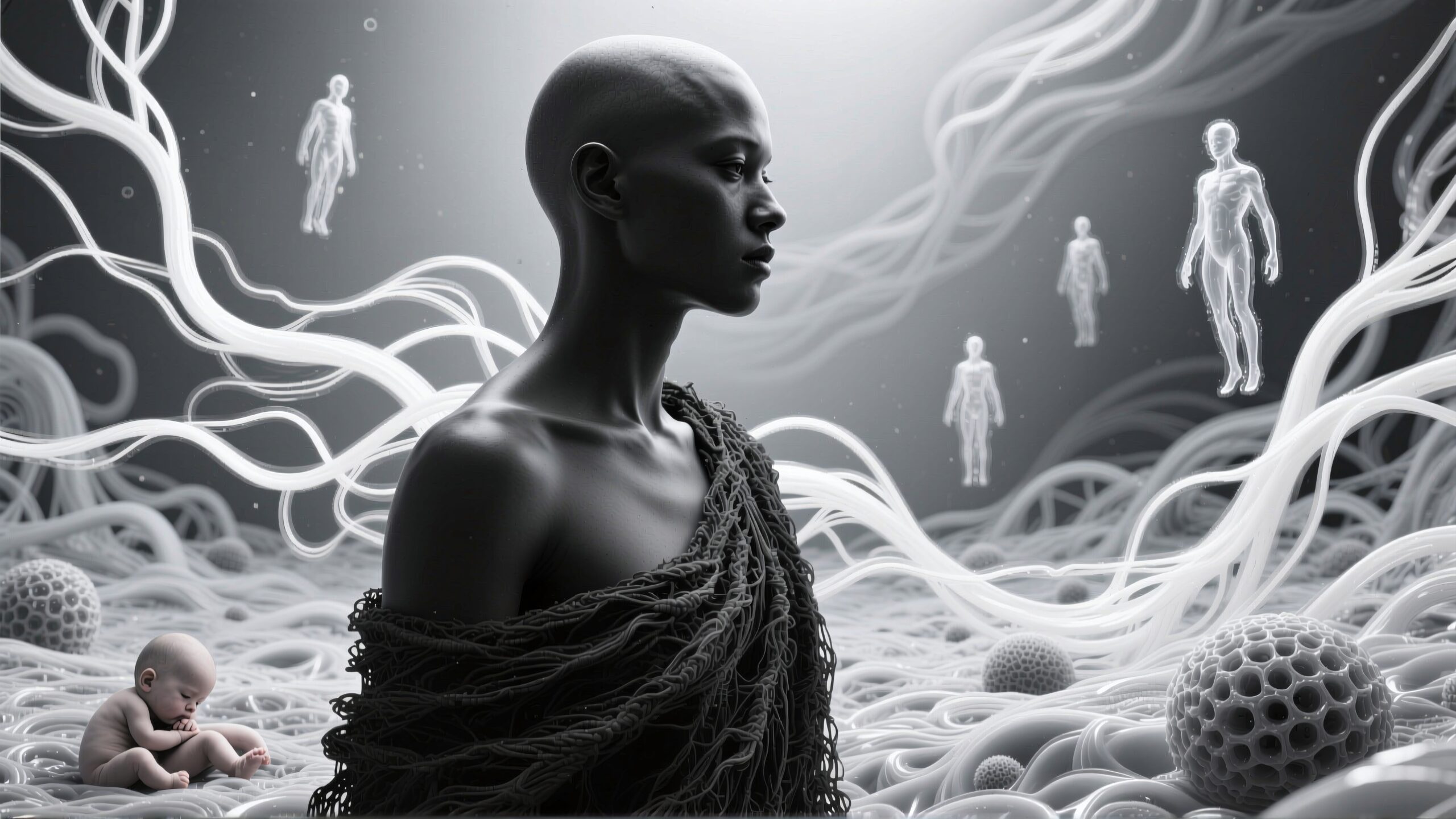 Ethereal Connections in Monochrome World