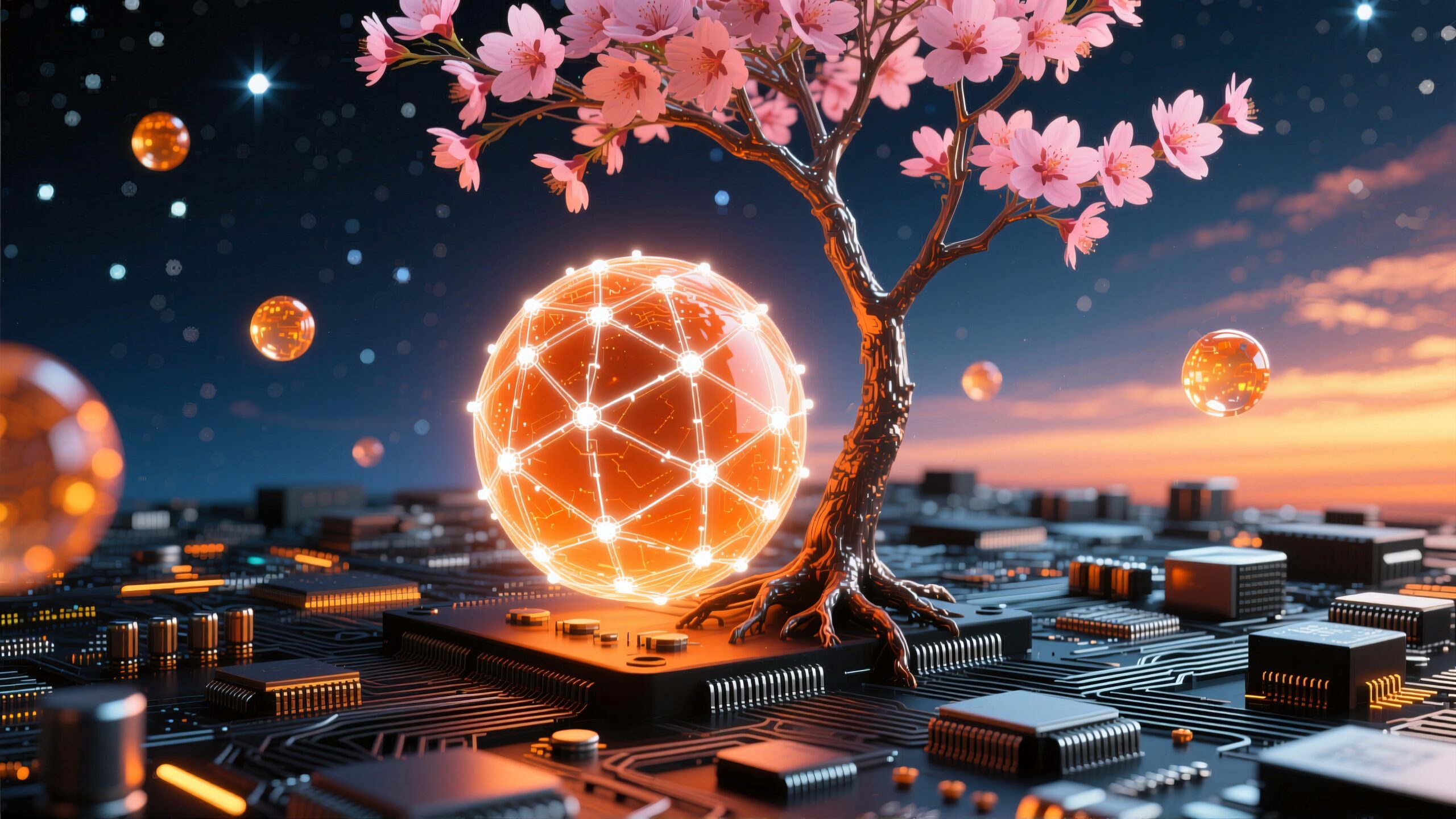 Nature and Technology Fusion Art