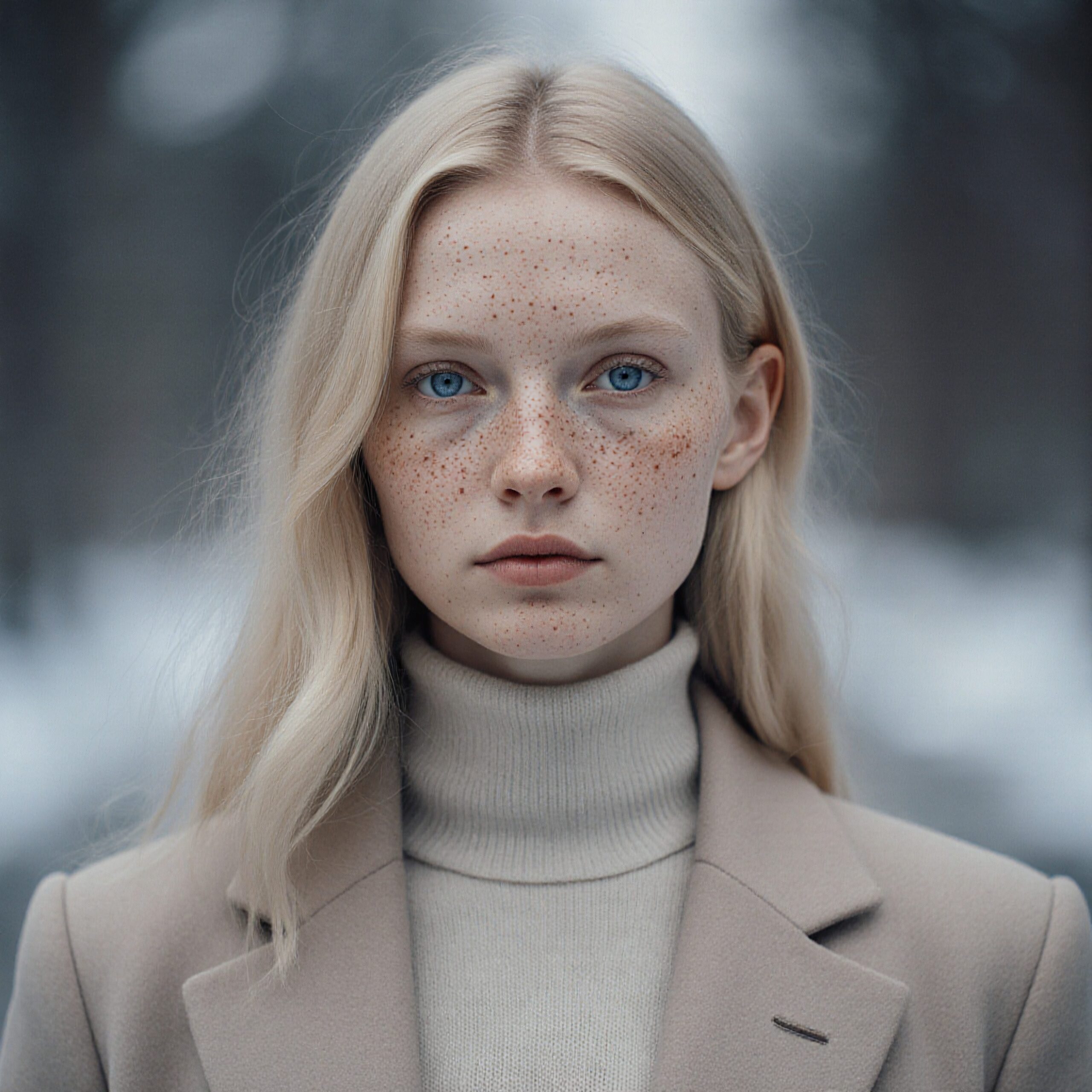 Winter Serenity and Freckled Elegance