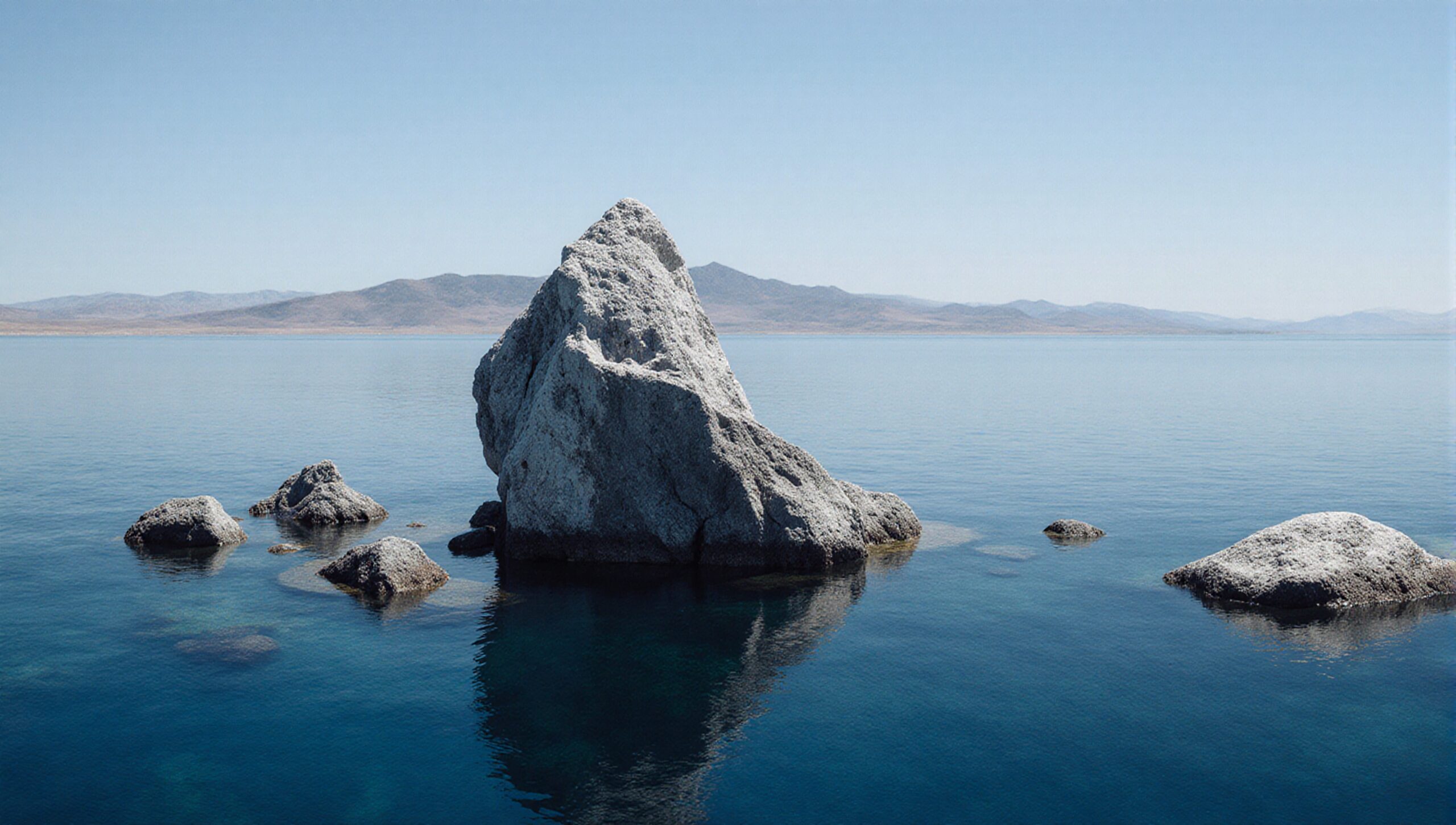 Tranquil Rocks in Calm Waters
