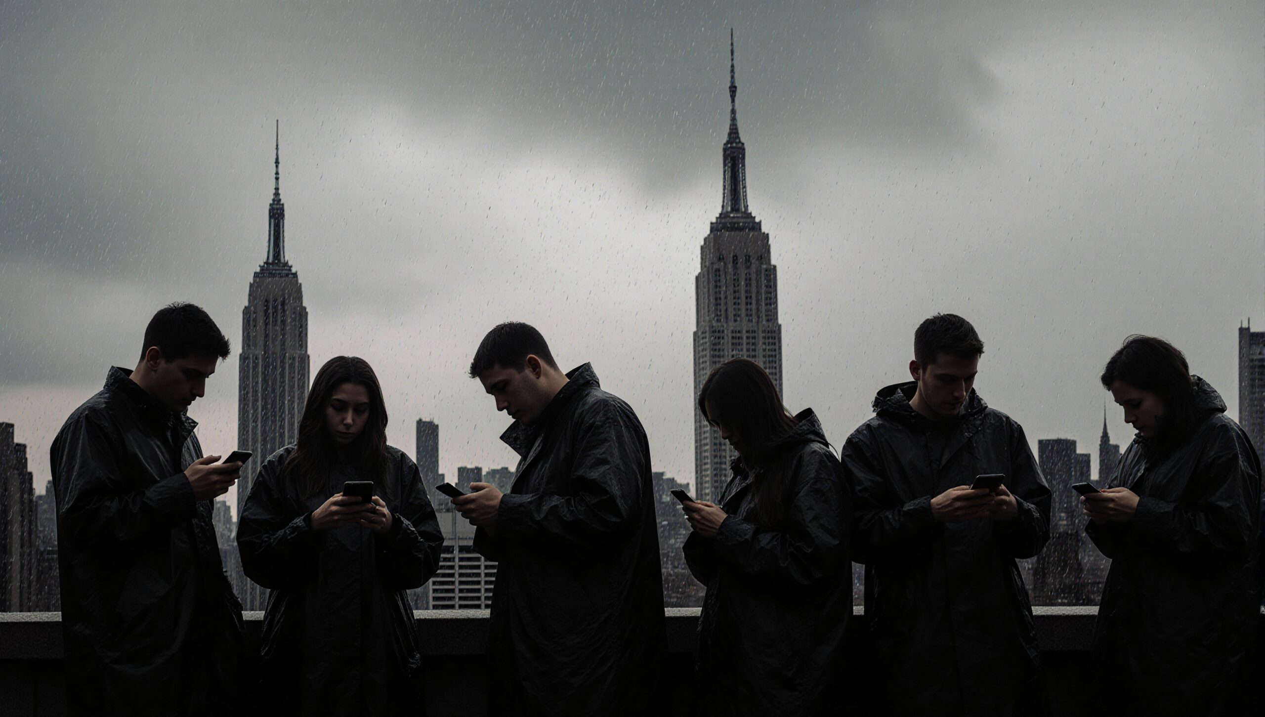Rainy Day Phones in Manhattan