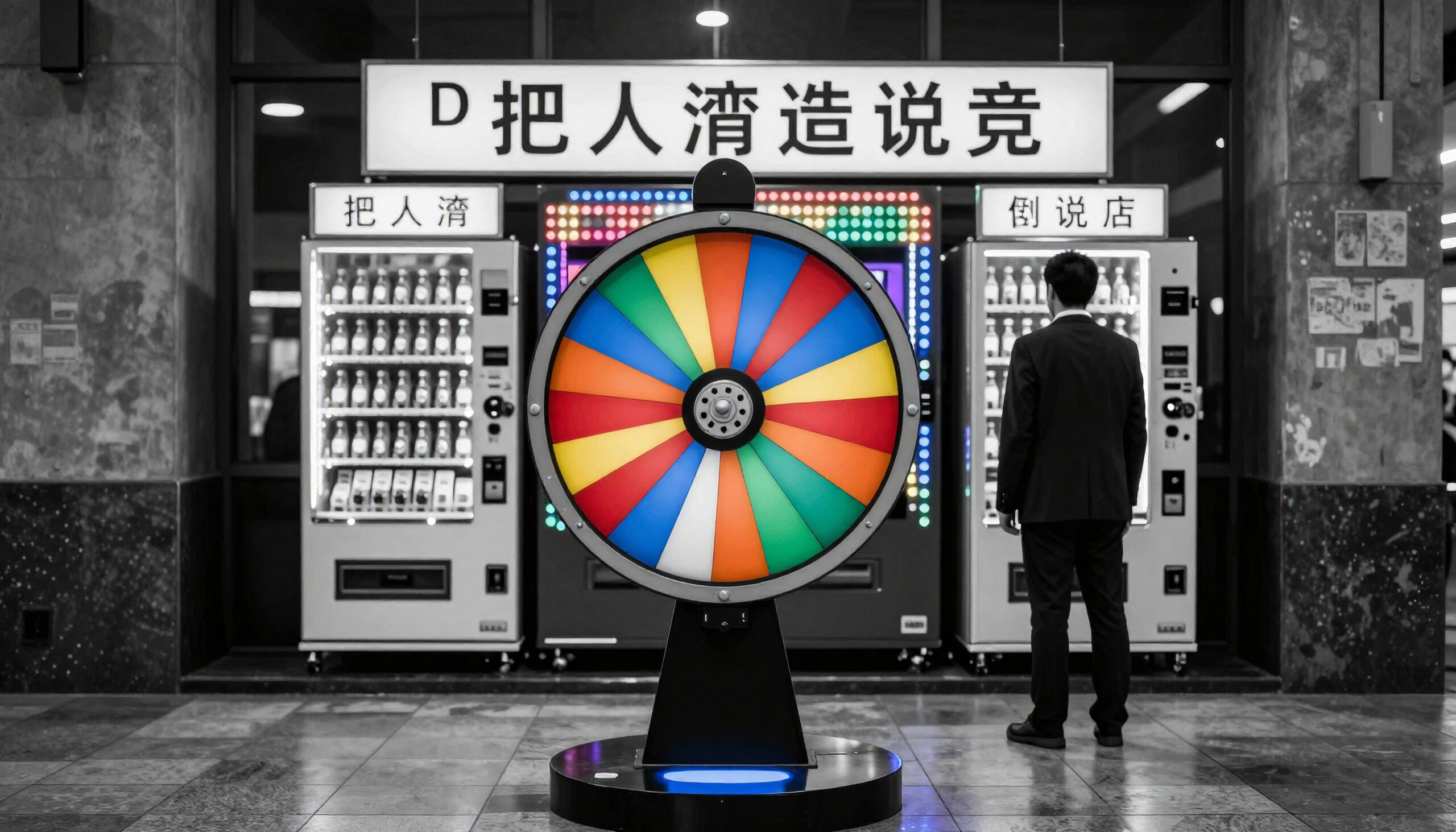 Wheel Of Fate In Monochrome