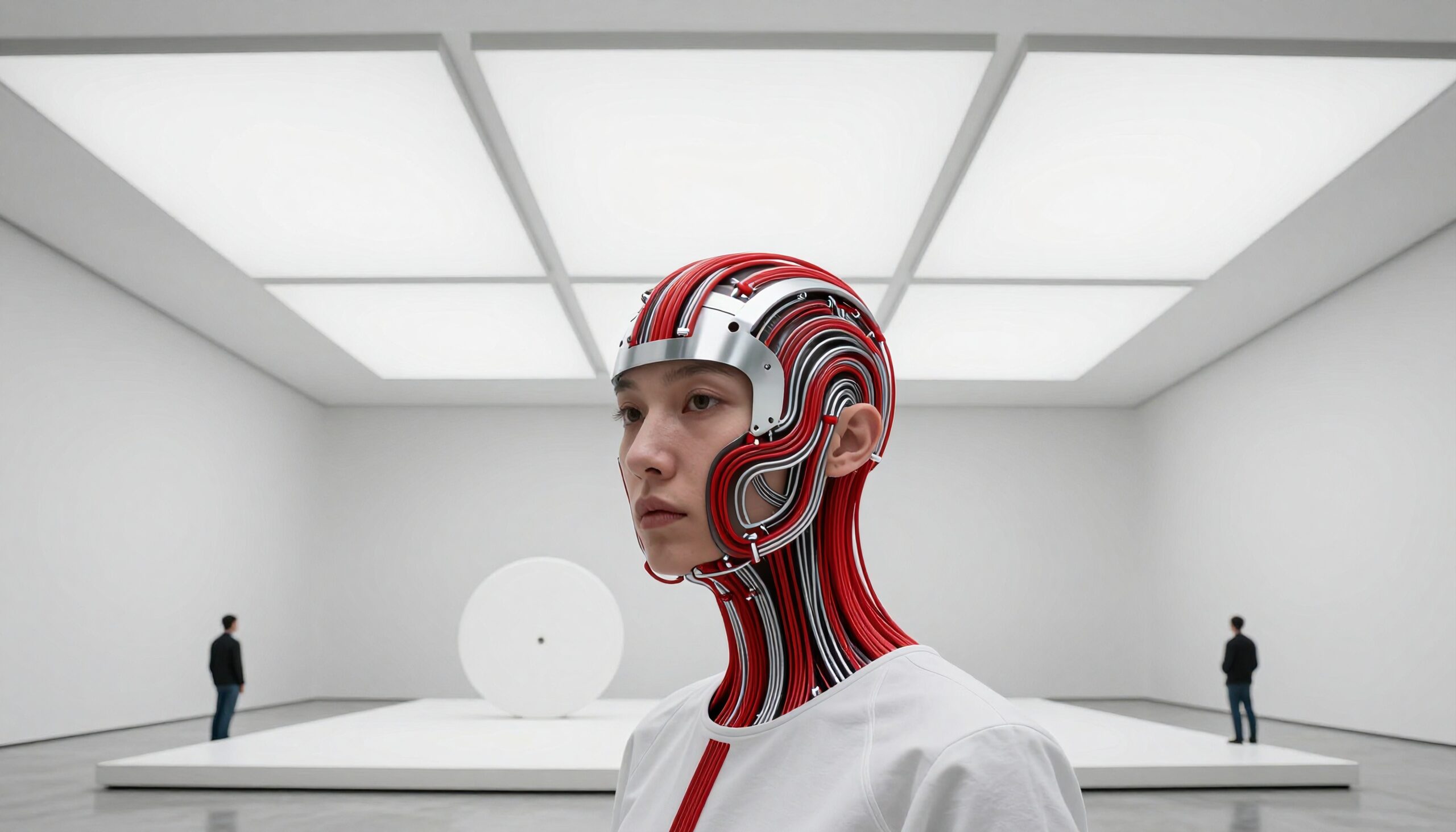Futuristic Gallery Headgear Display