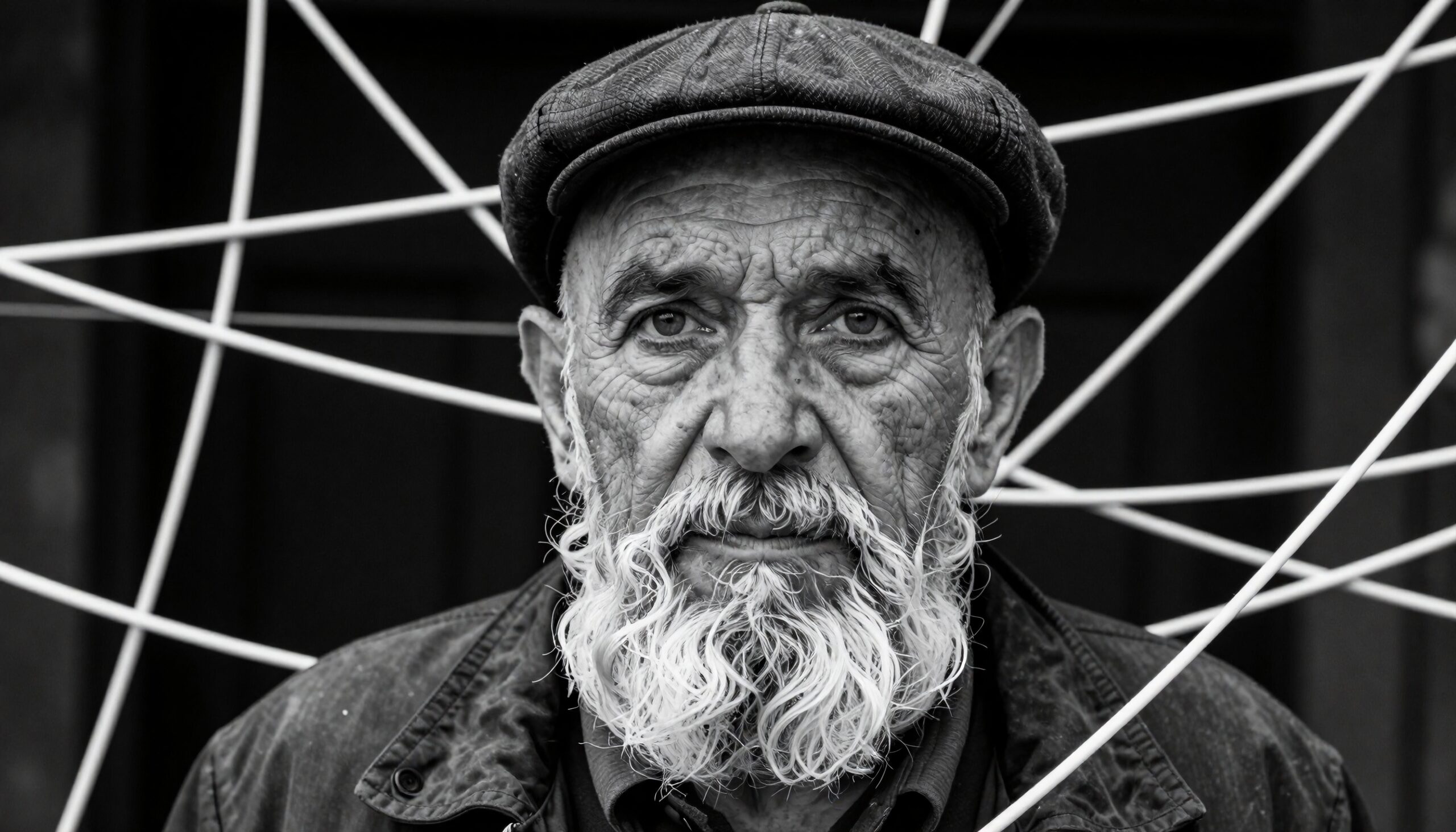 Elderly Man’s Contemplative Portrait