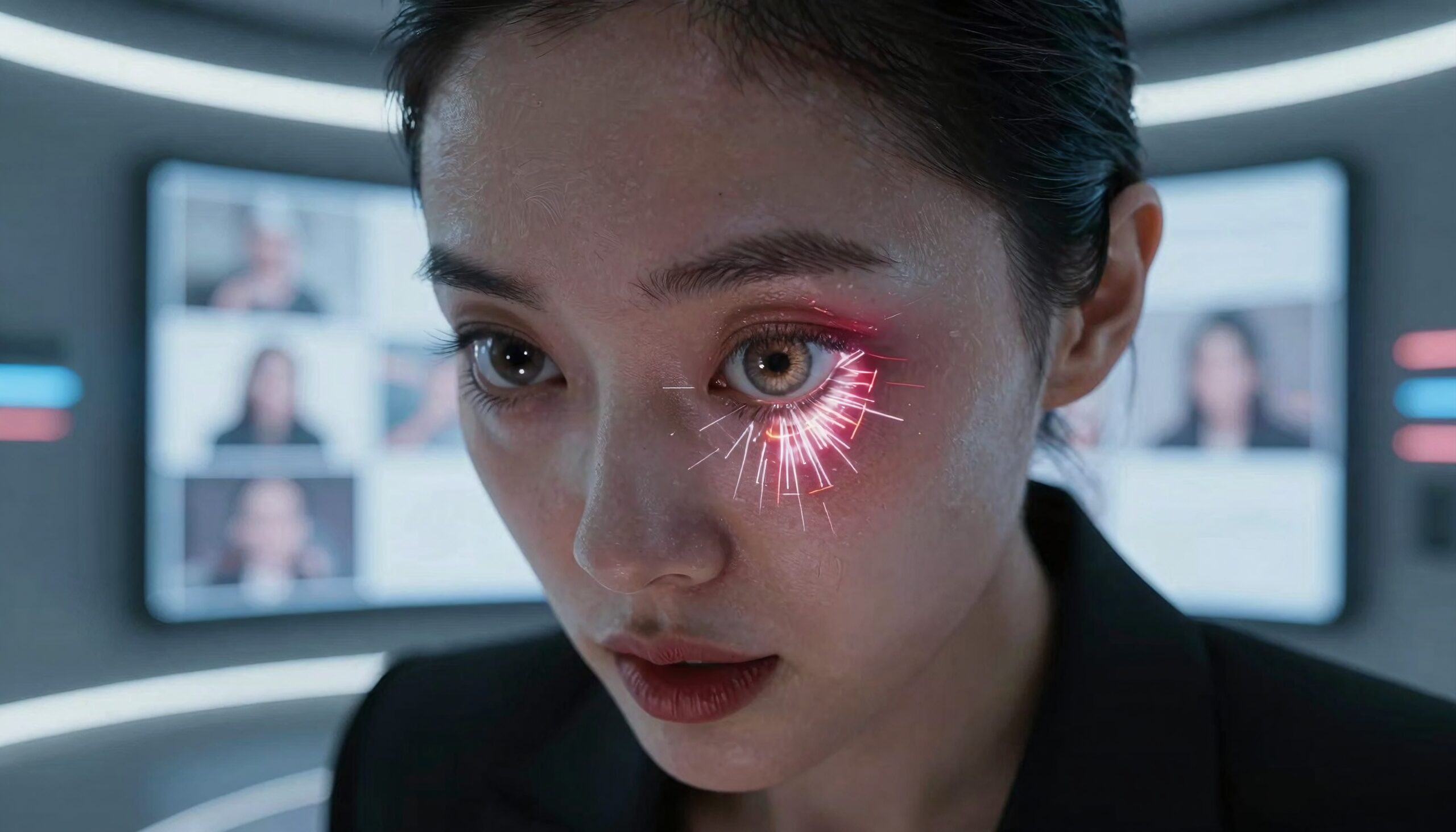 Futuristic Woman with Cyber Eye