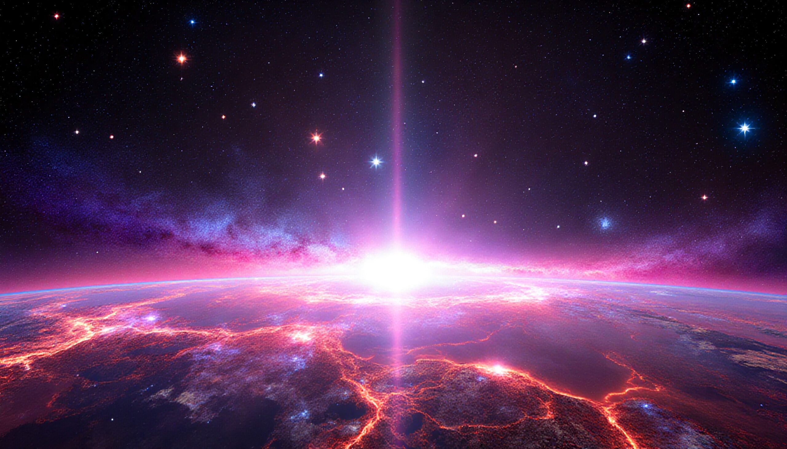 Stellar Dawn Over Alien World