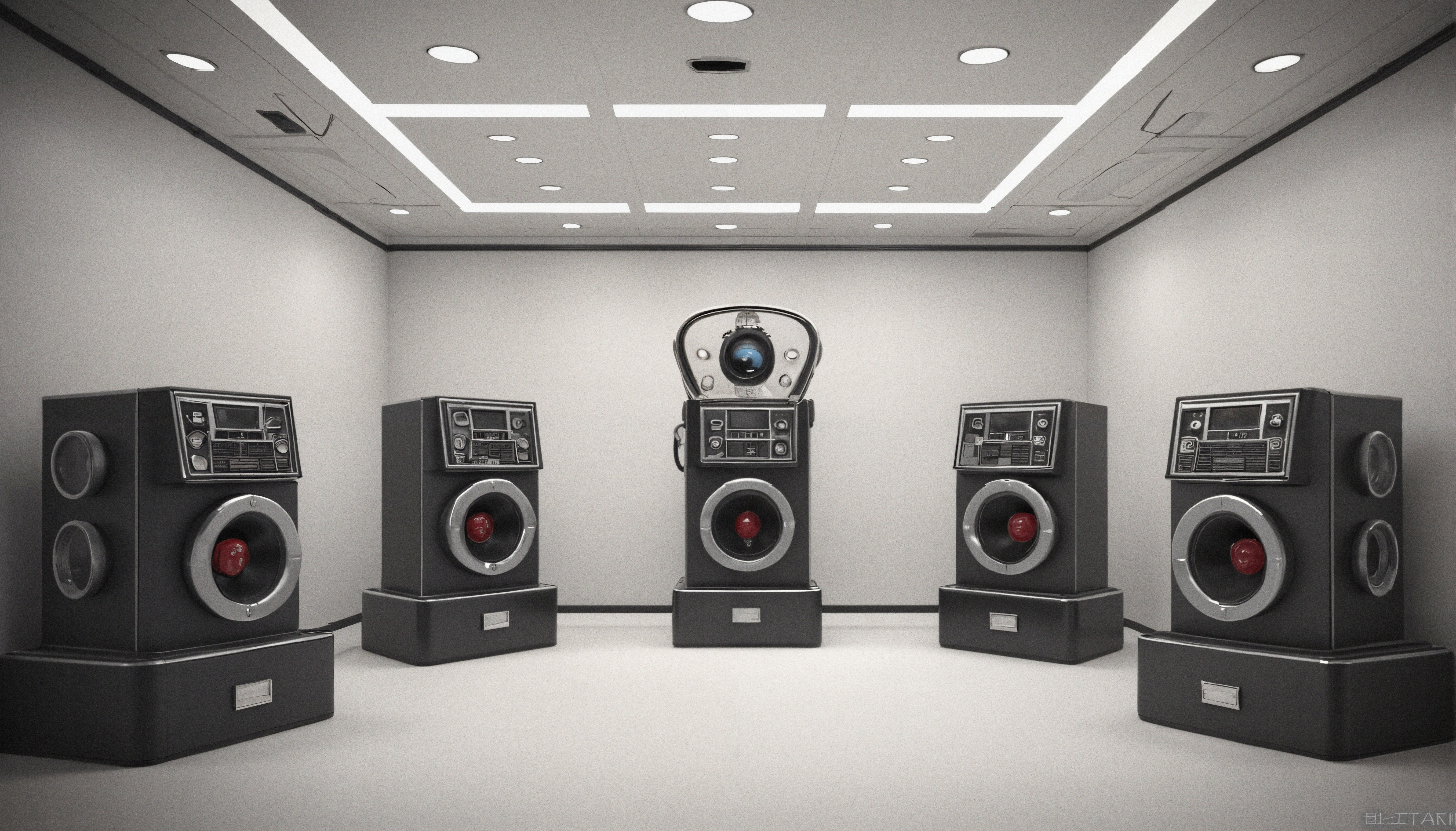 Futuristic Sound System Room