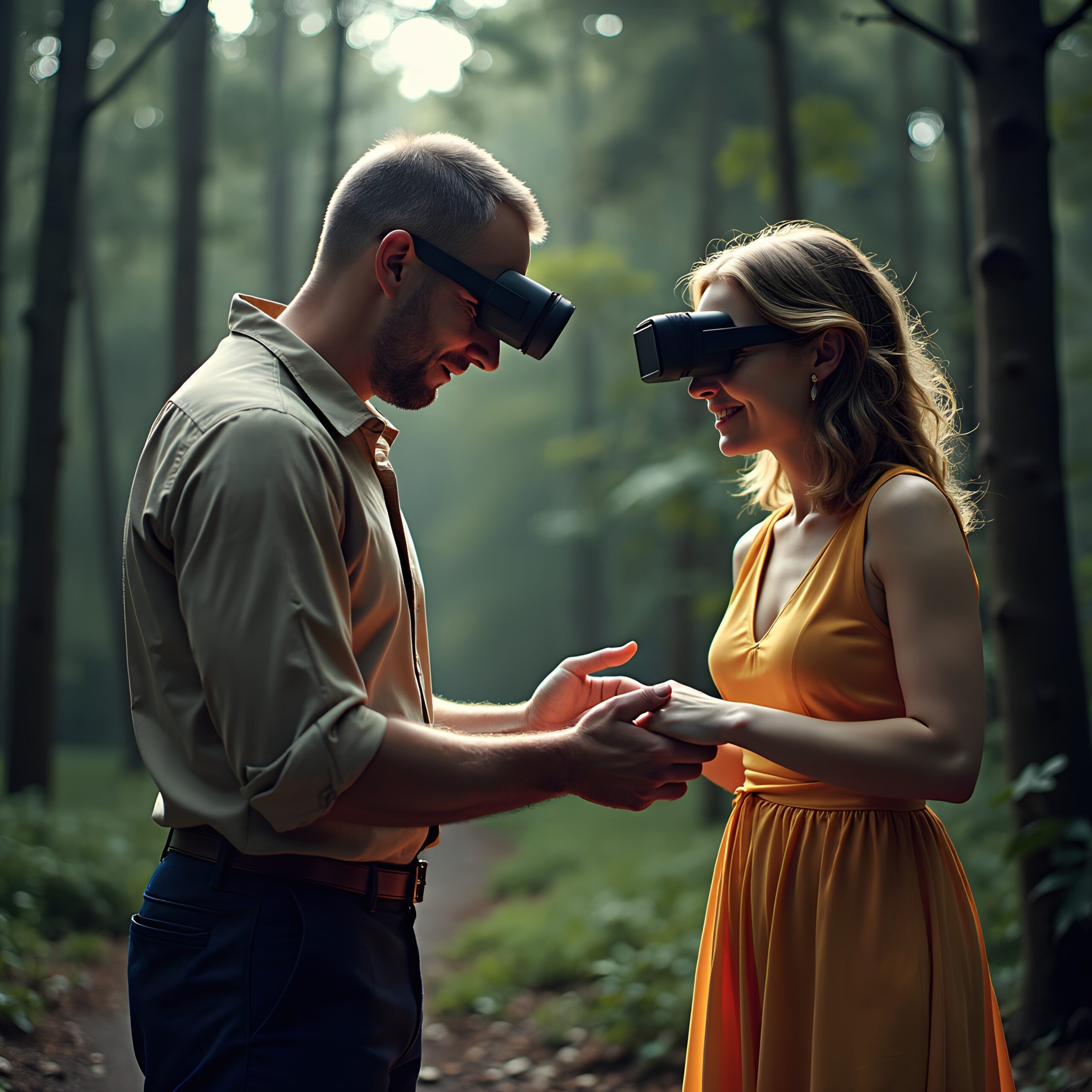 Virtual Reality in Tranquil Forest