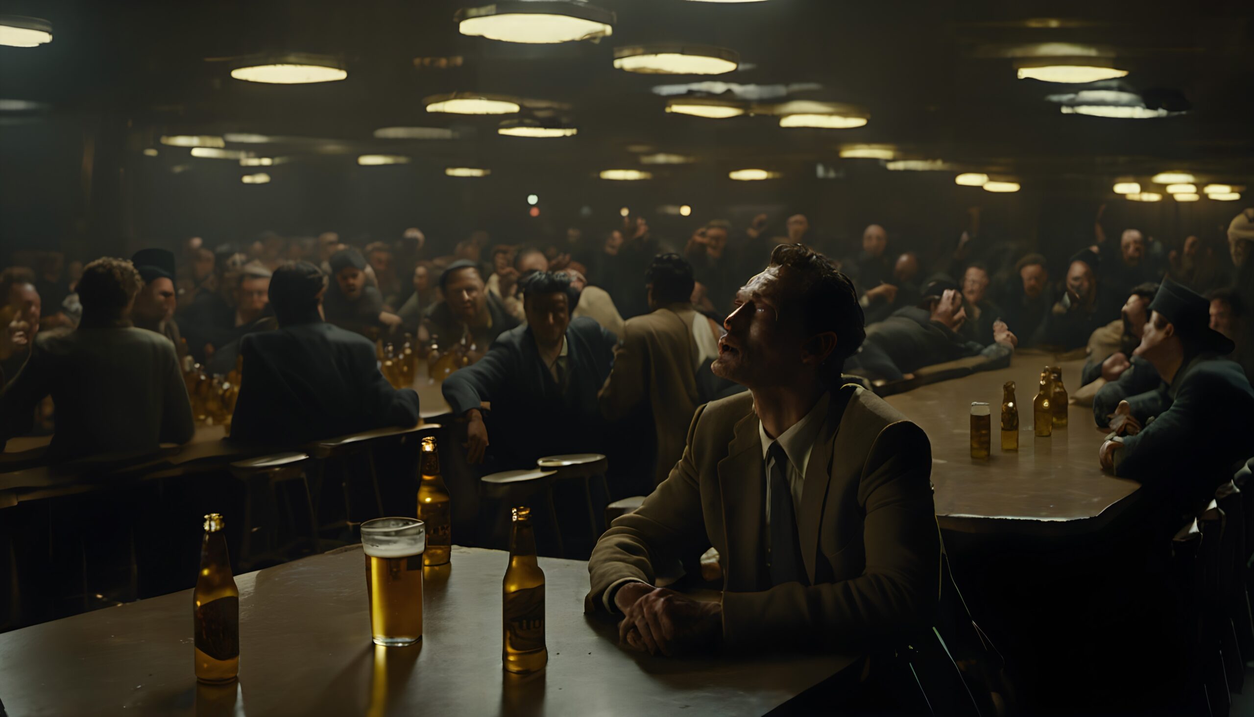 Busy Night in Vintage Bar