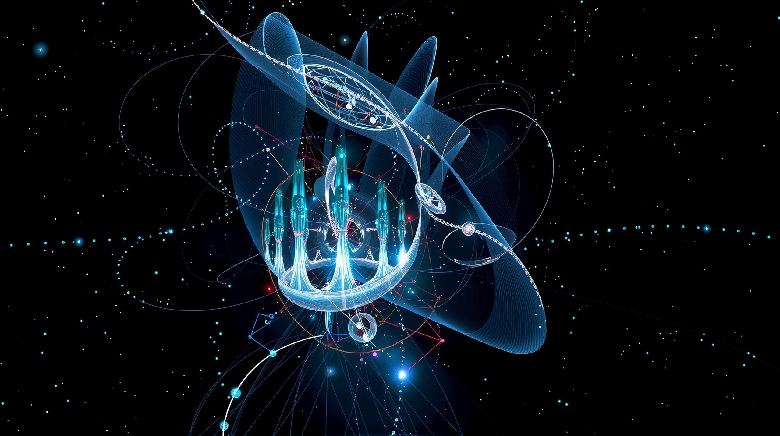 Galactic Digital Art Structure