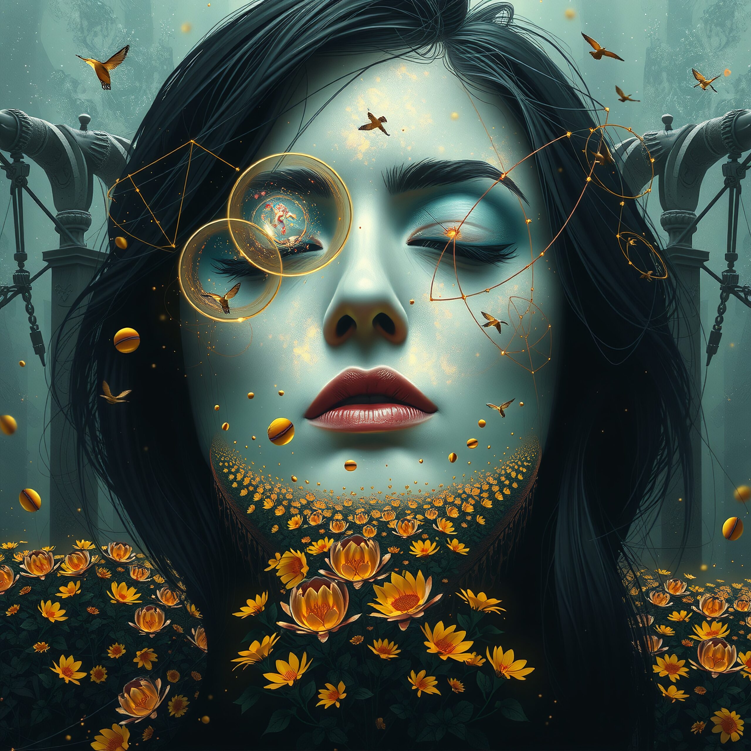 Dreamscape Fusion of Nature and Cosmos