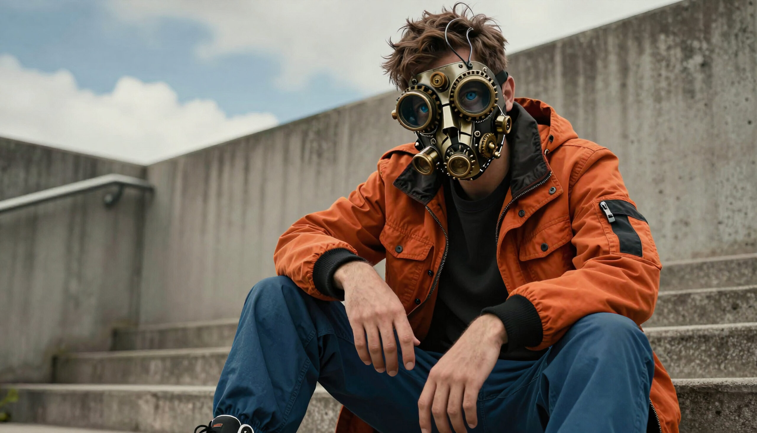 Steampunk Masked Urban Rebel