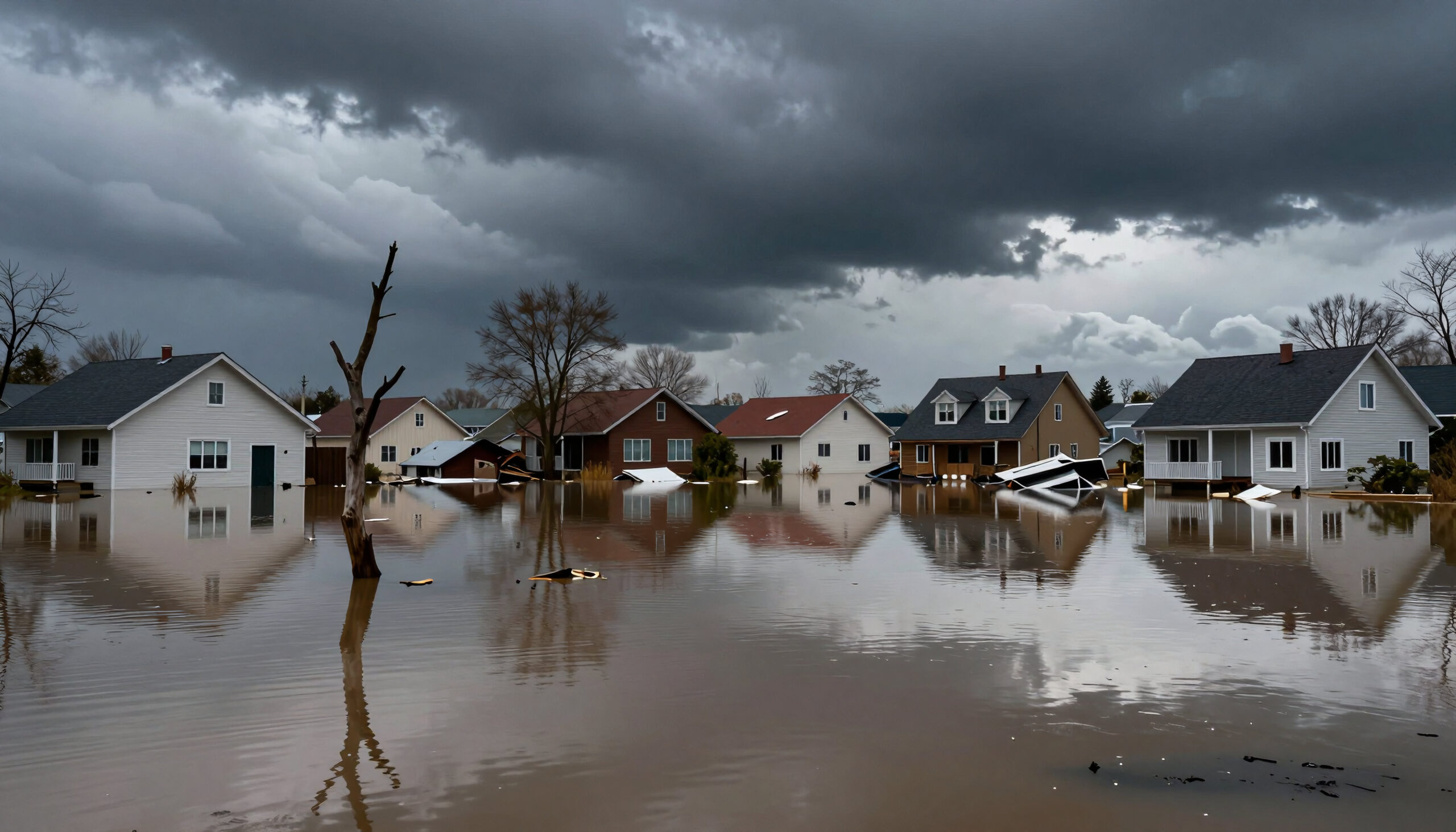 Flooded Neighborhood Despair