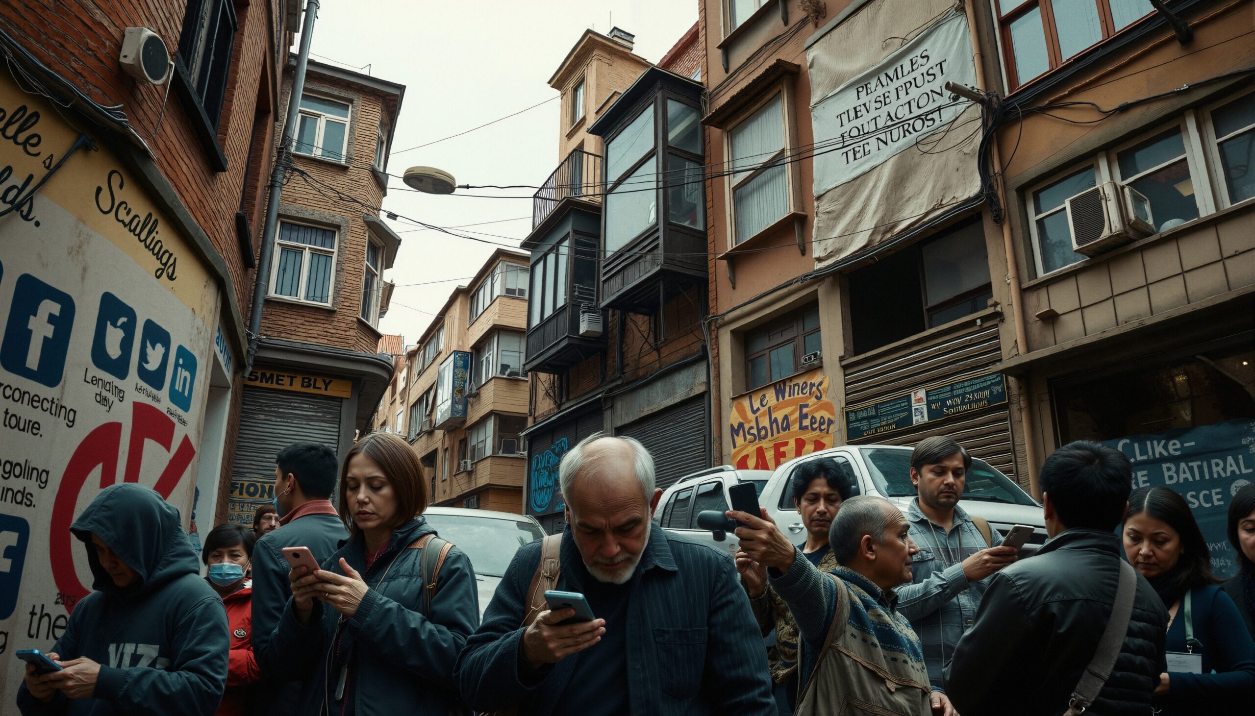 Street Immersed in Technology