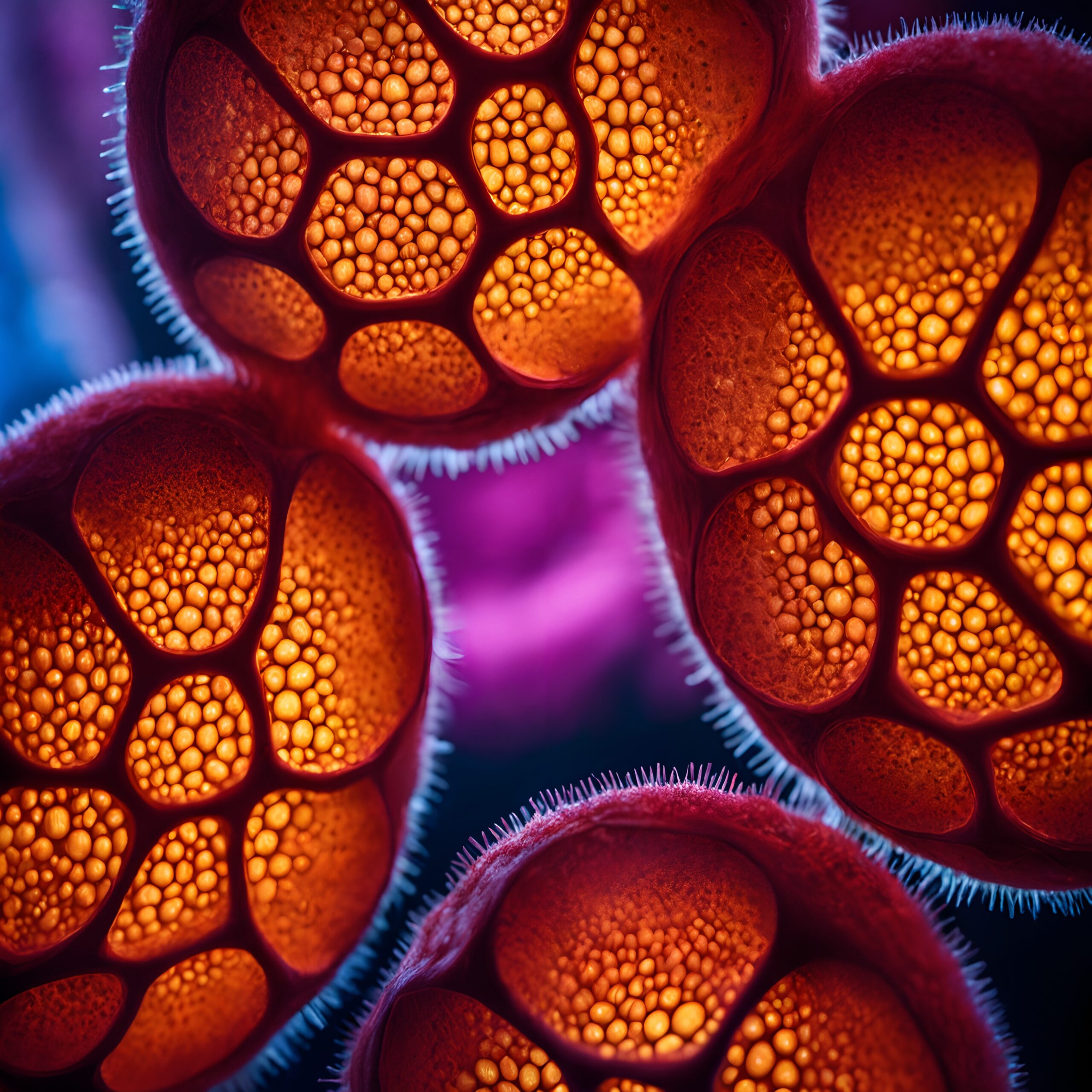 Colorful Macro Organic Structure