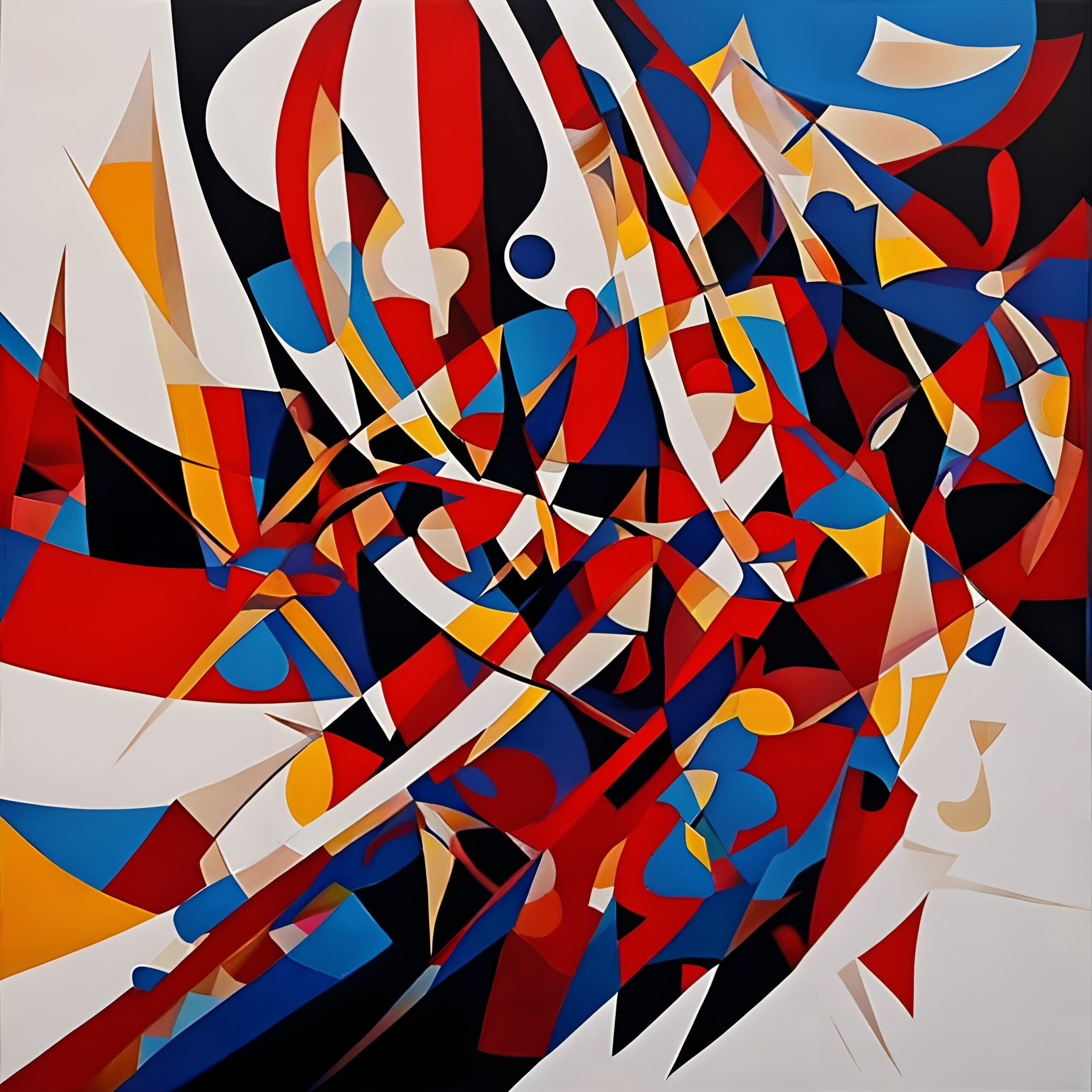 Energetic Abstract Colorful Composition