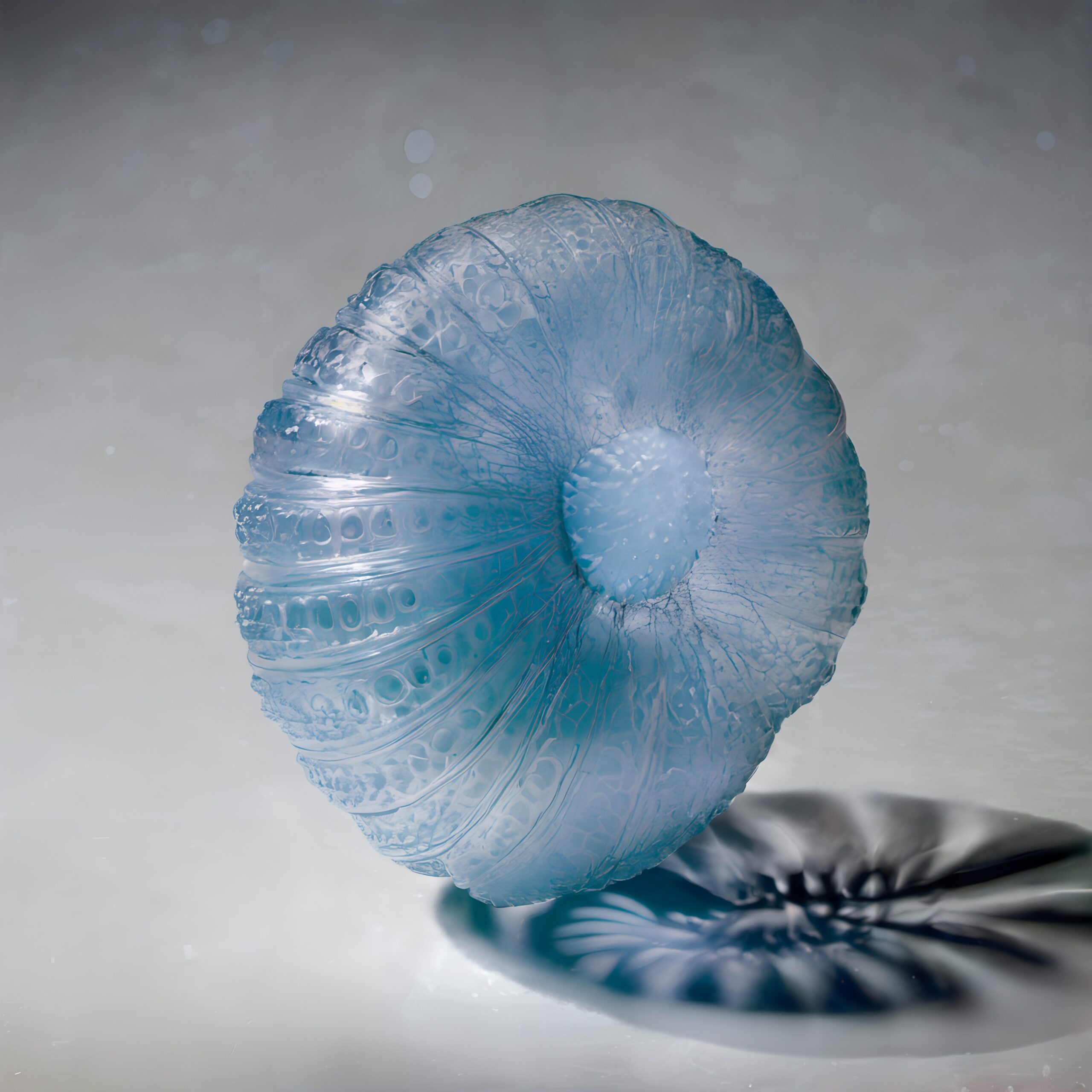 Translucent Art Object on Display