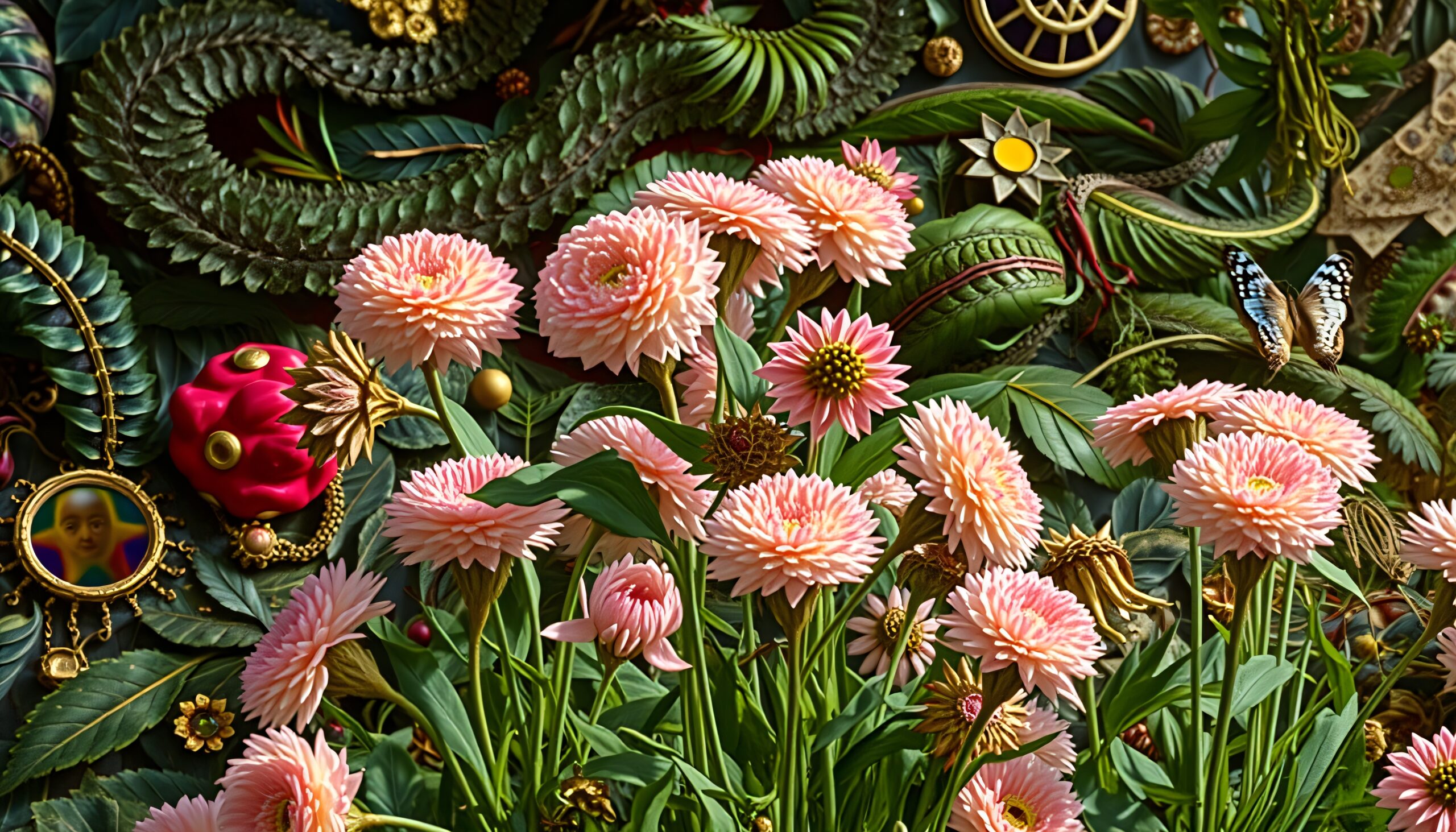 Surreal Floral Dreamscape Garden