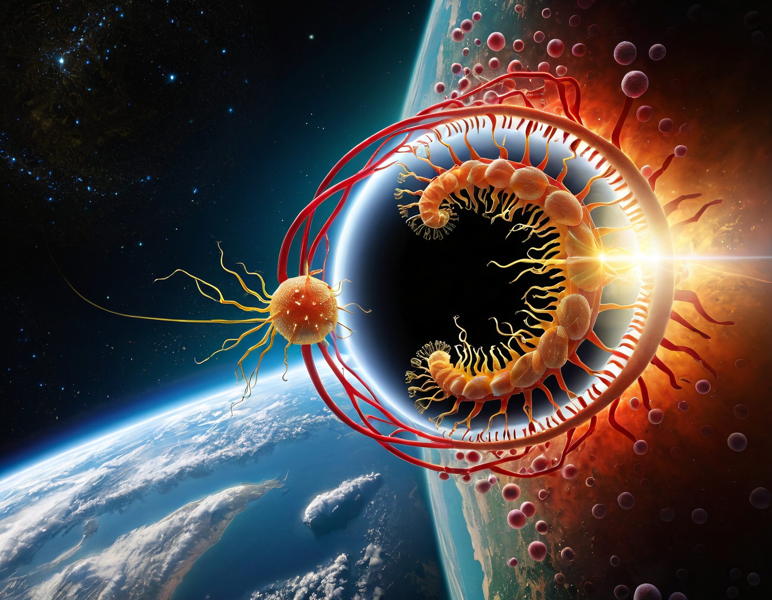 Celestial Dance of Organic Forms