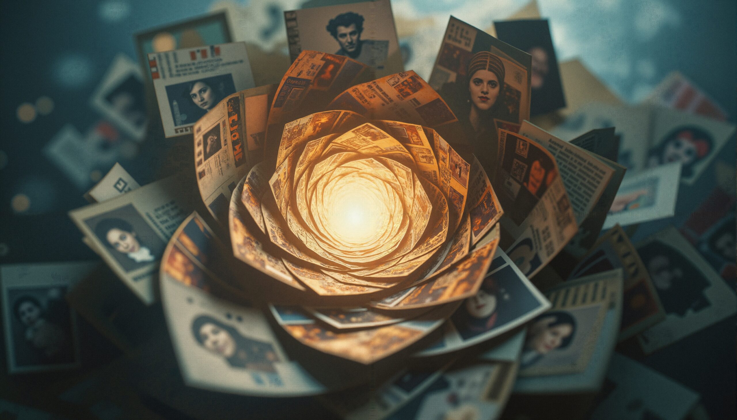 Spiral of Vintage Memories