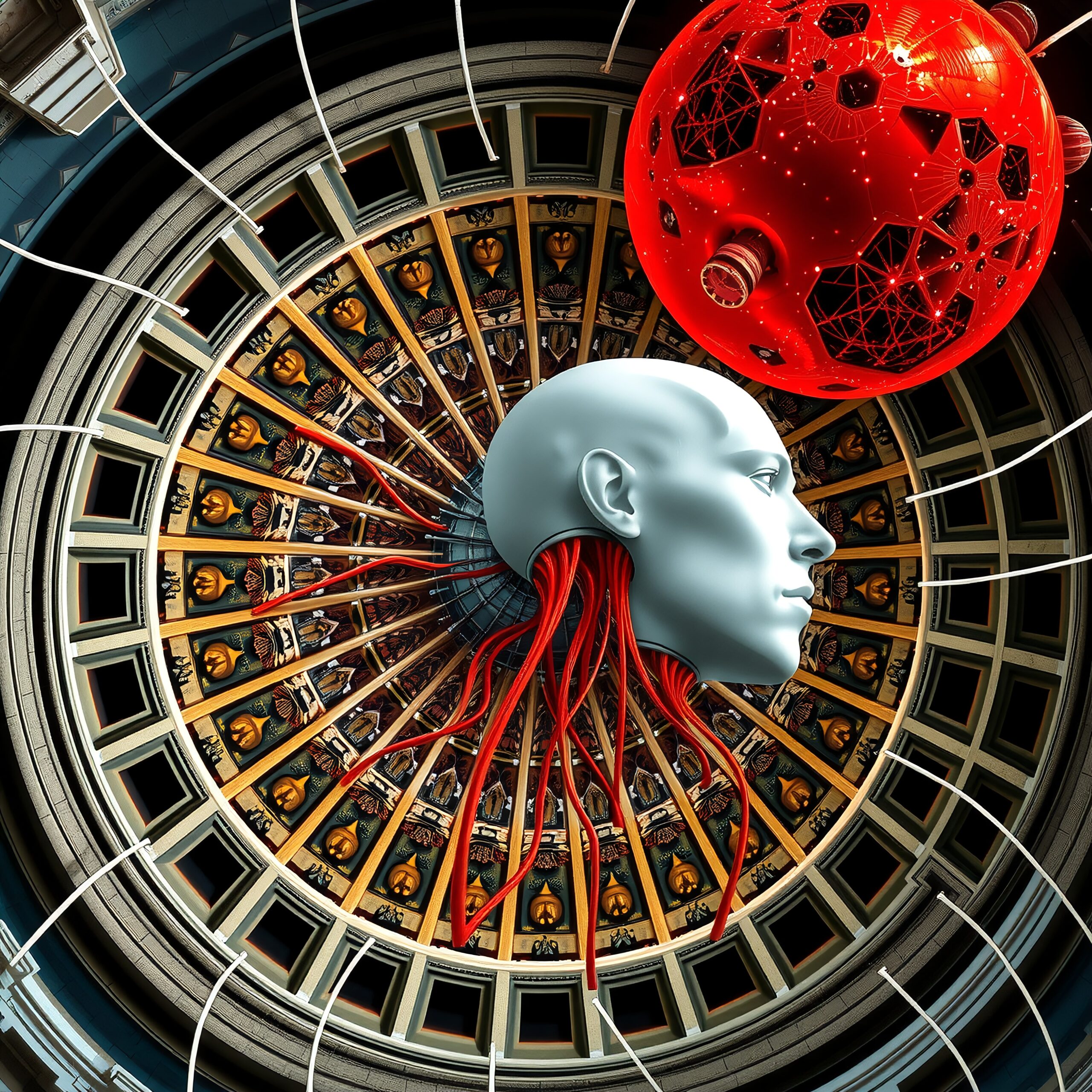 Futuristic Fusion Within Circular Dome