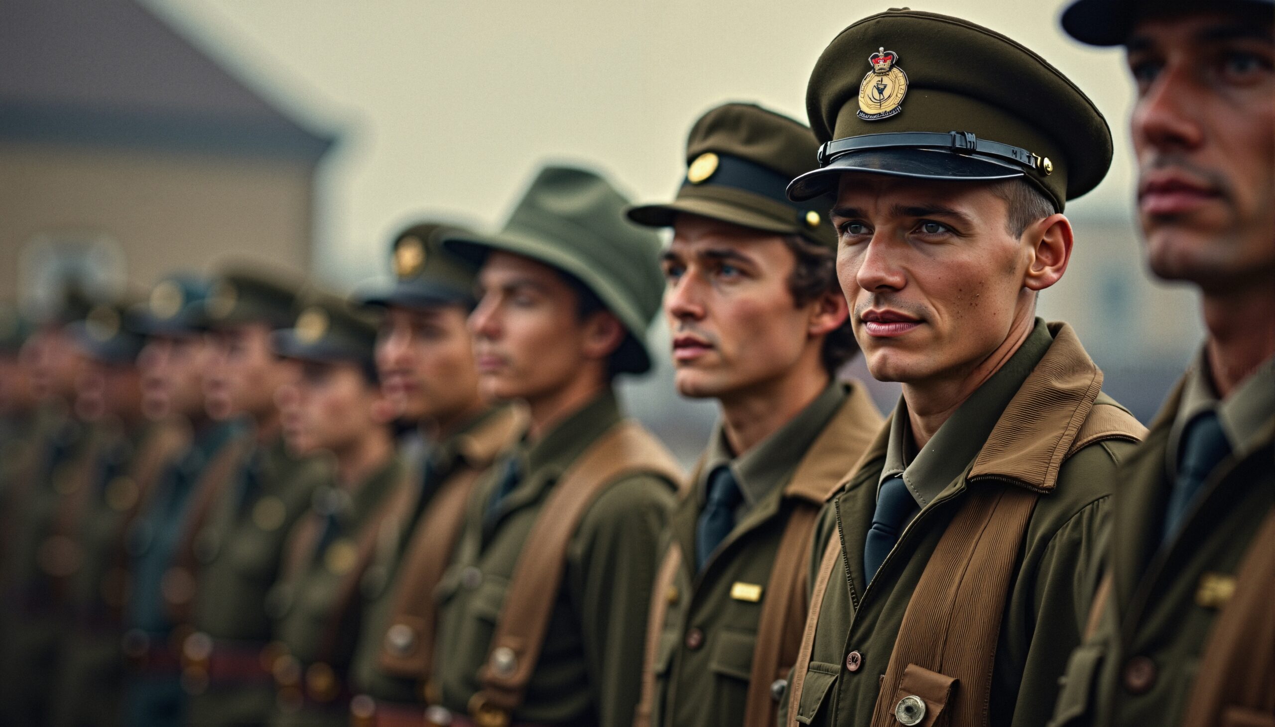 Military Ceremony Soldiers in Formation