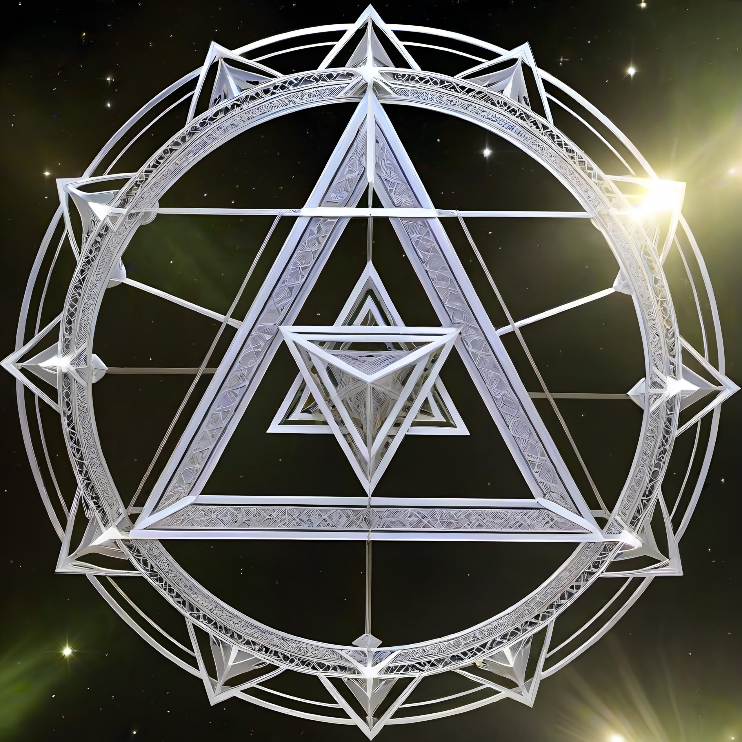 Celestial Geometric Design Artwork