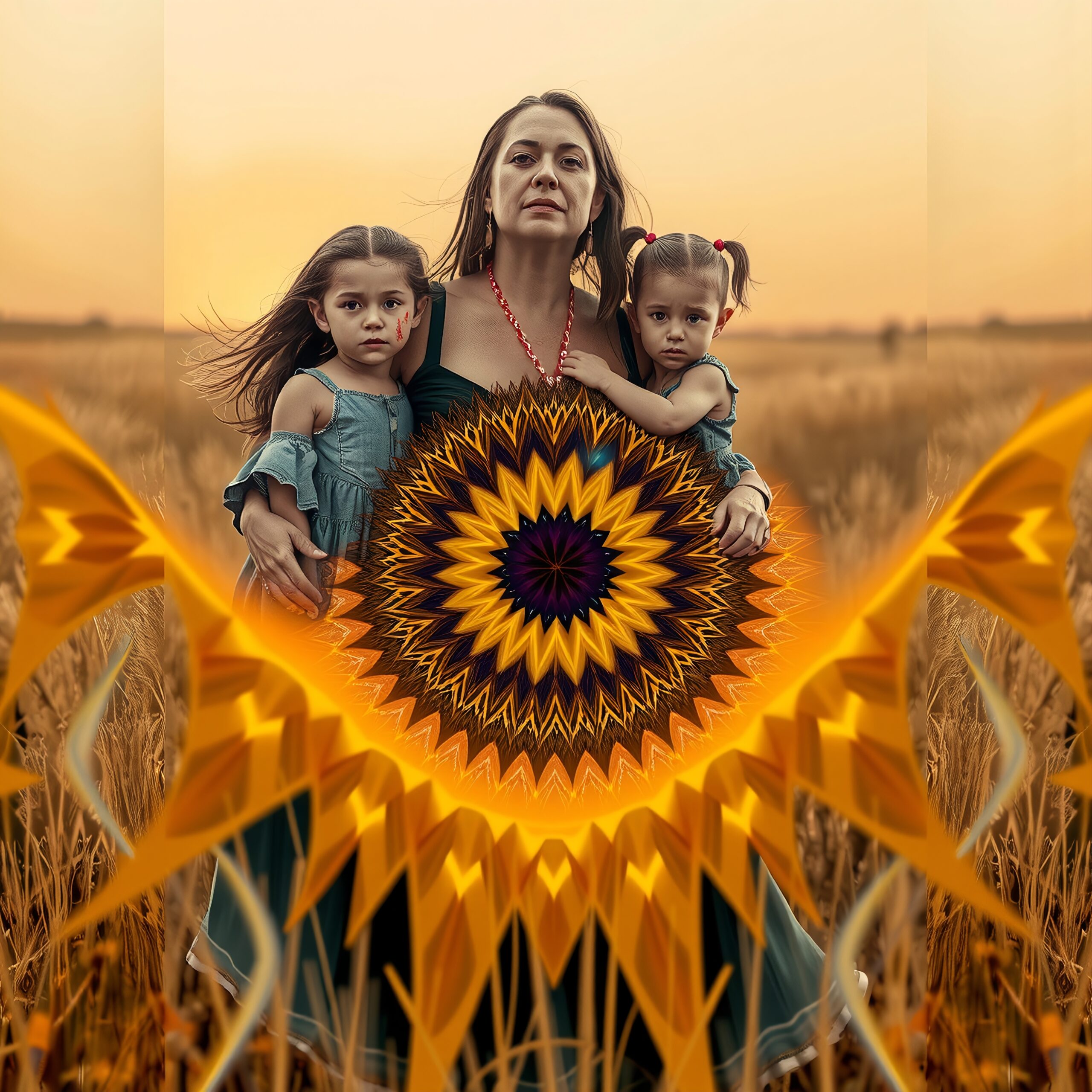 Crop Circle Harmony with Family