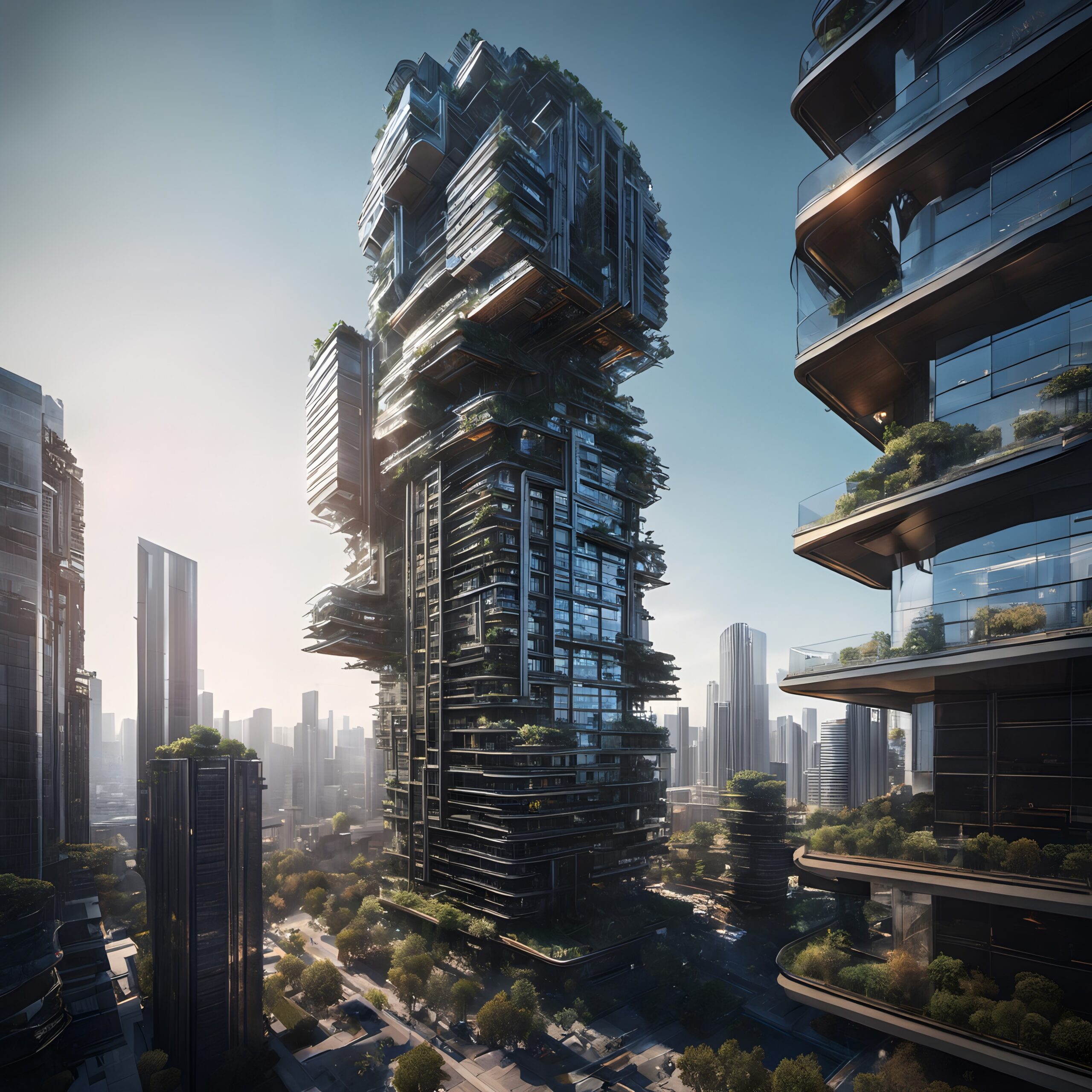 Futuristic Urban Green Architecture
