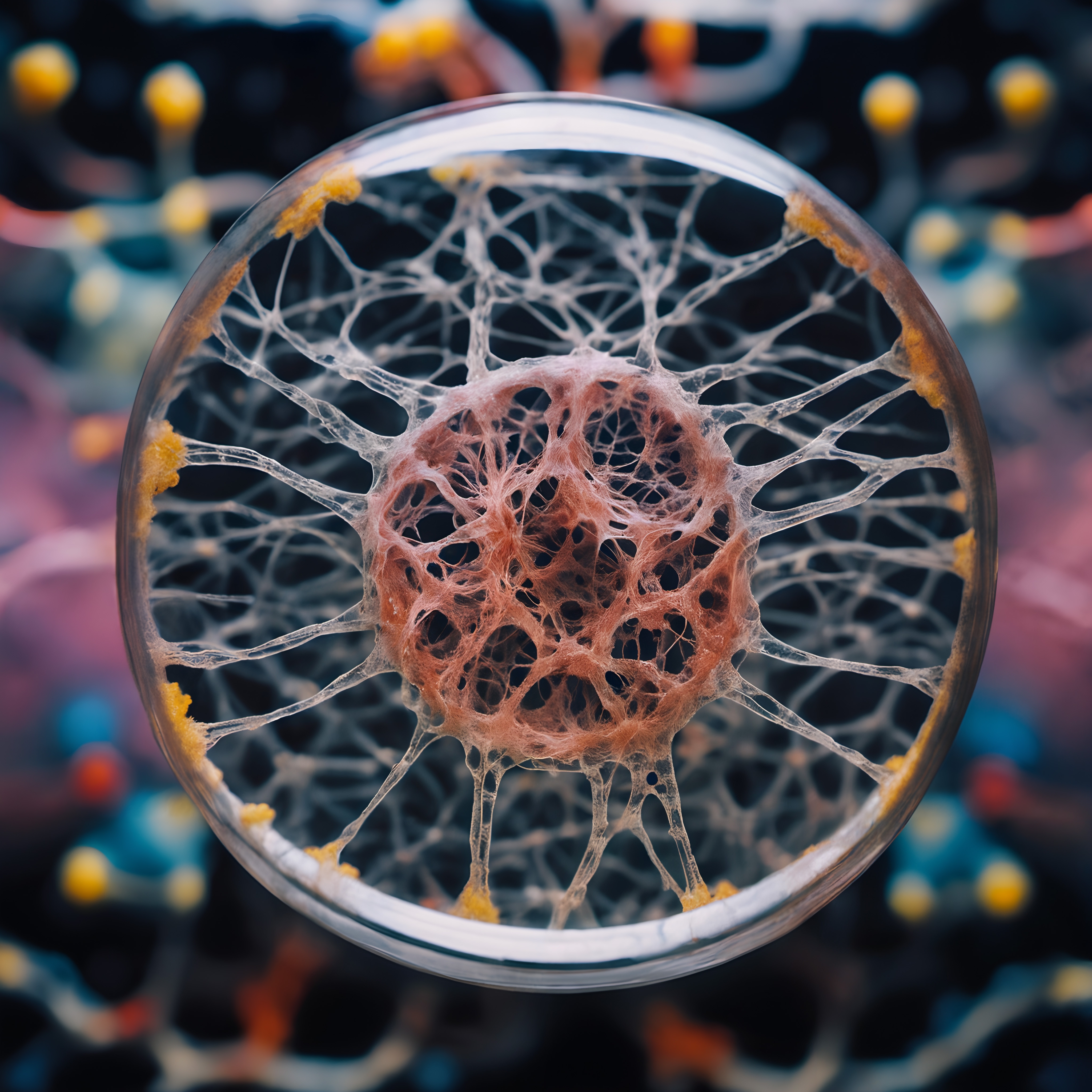 Intricate Web in Petri Dish