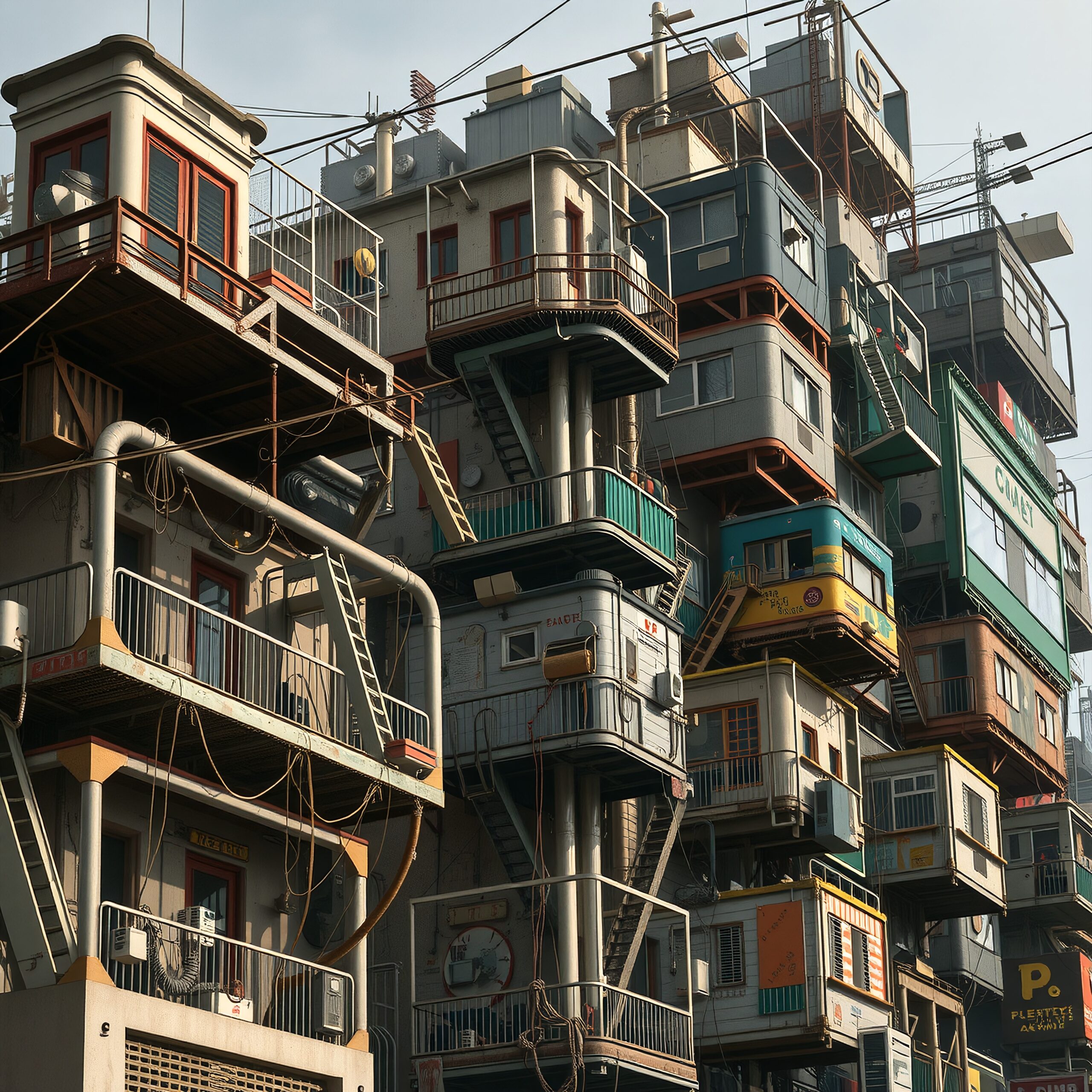 Intricate Stacked Urban Architecture
